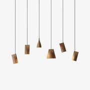 Ivarara Asymmetrical Wood Pendant Light - Blowlighting