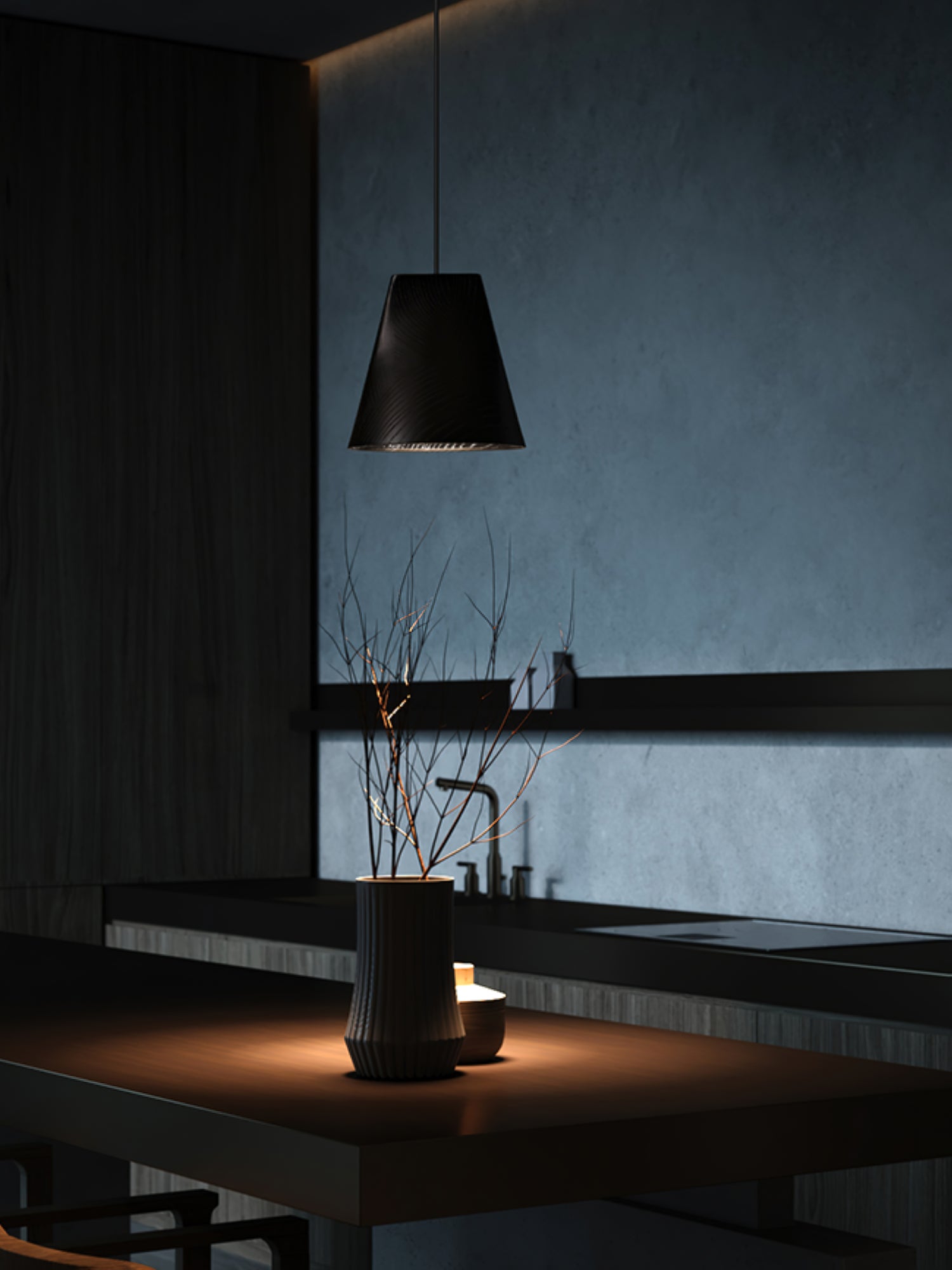 Ivarara Asymmetrical Wood Pendant Light - Blowlighting