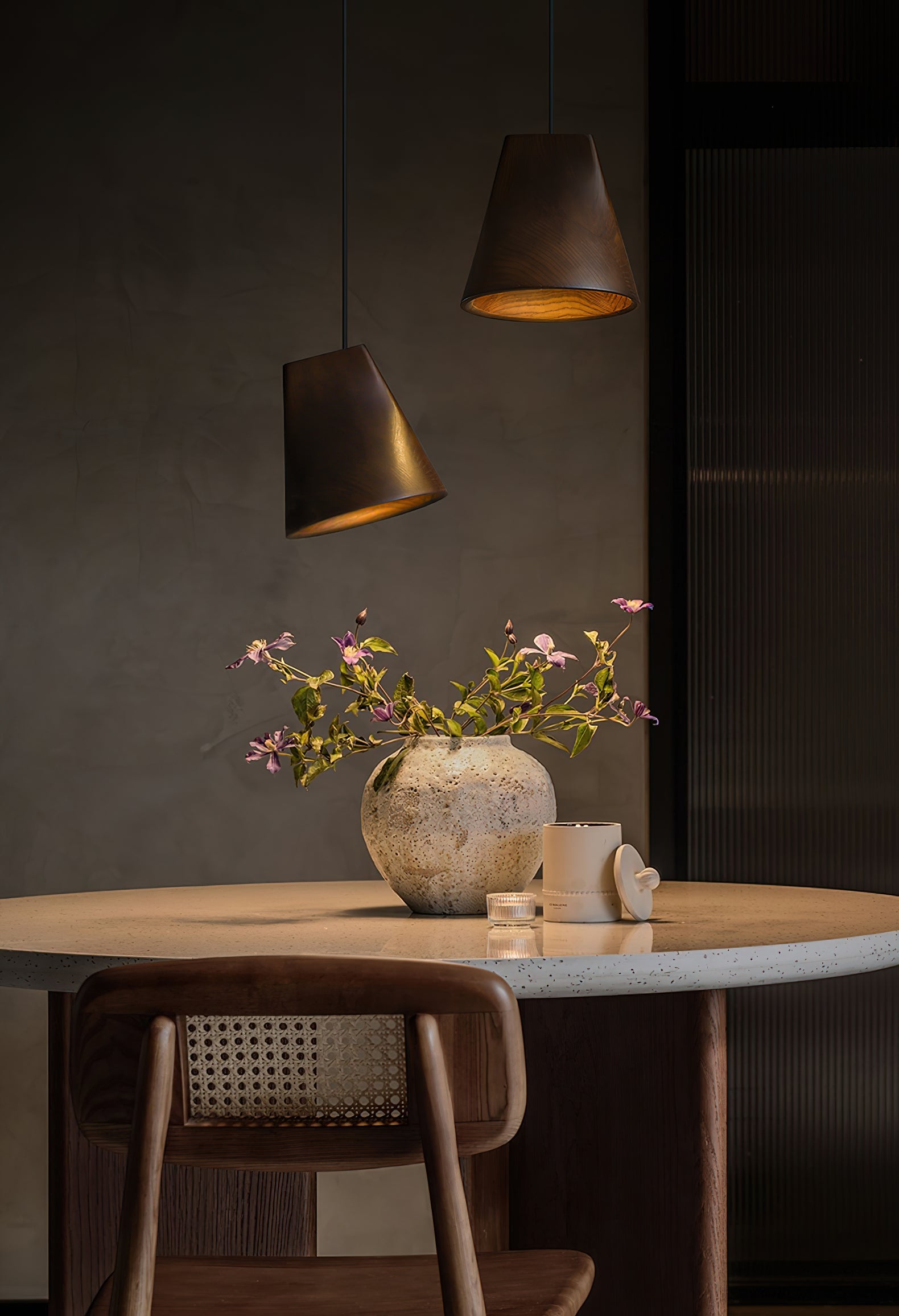Ivarara Asymmetrical Wood Pendant Light - Blowlighting