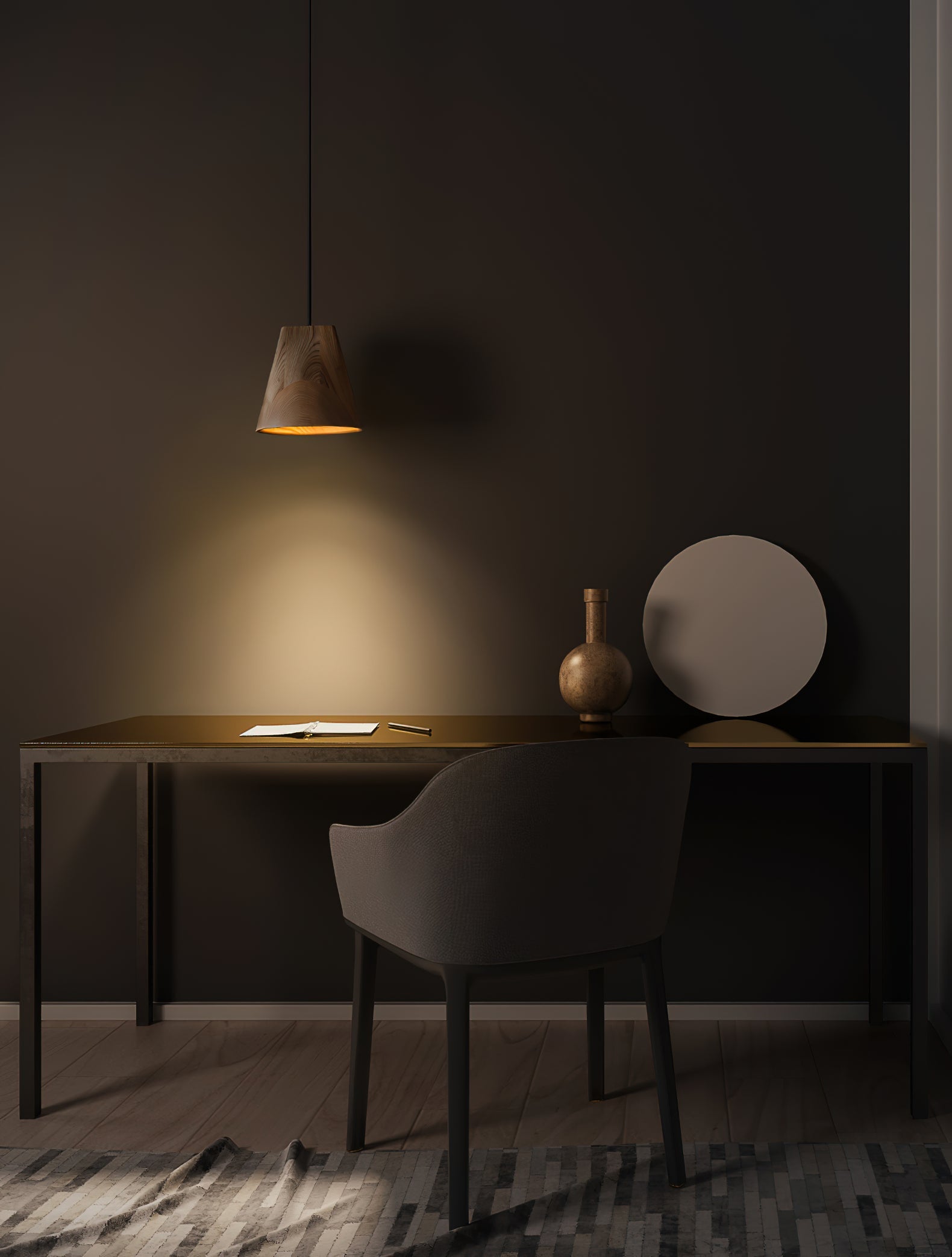 Ivarara Asymmetrical Wood Pendant Light - Blowlighting