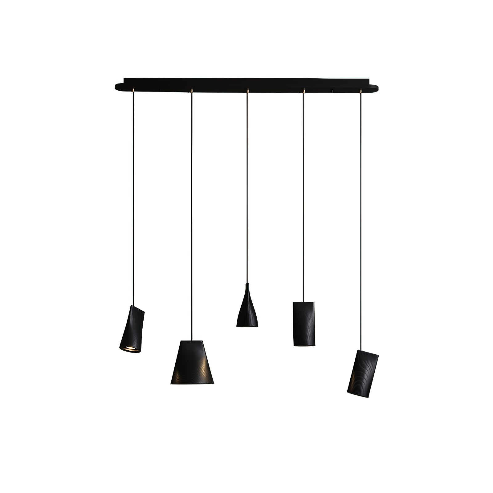 Ivarara Asymmetrical Wood Pendant Light - Blowlighting