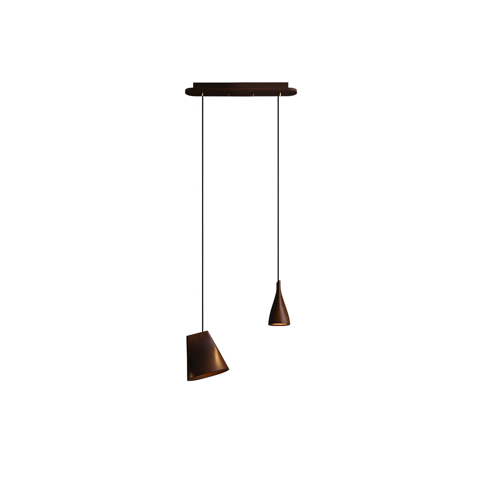 Ivarara Asymmetrical Wood Pendant Light - Blowlighting