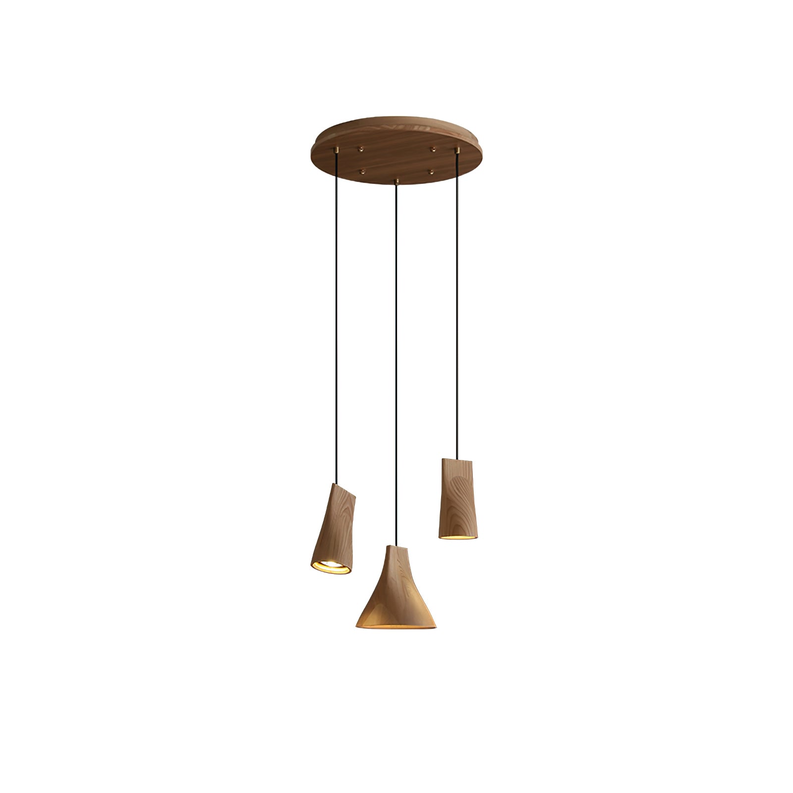 Ivarara Asymmetrical Wood Pendant Light - Blowlighting