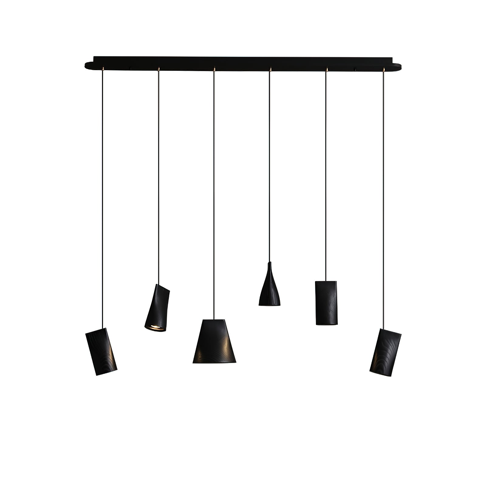 Ivarara Asymmetrical Wood Pendant Light - Blowlighting