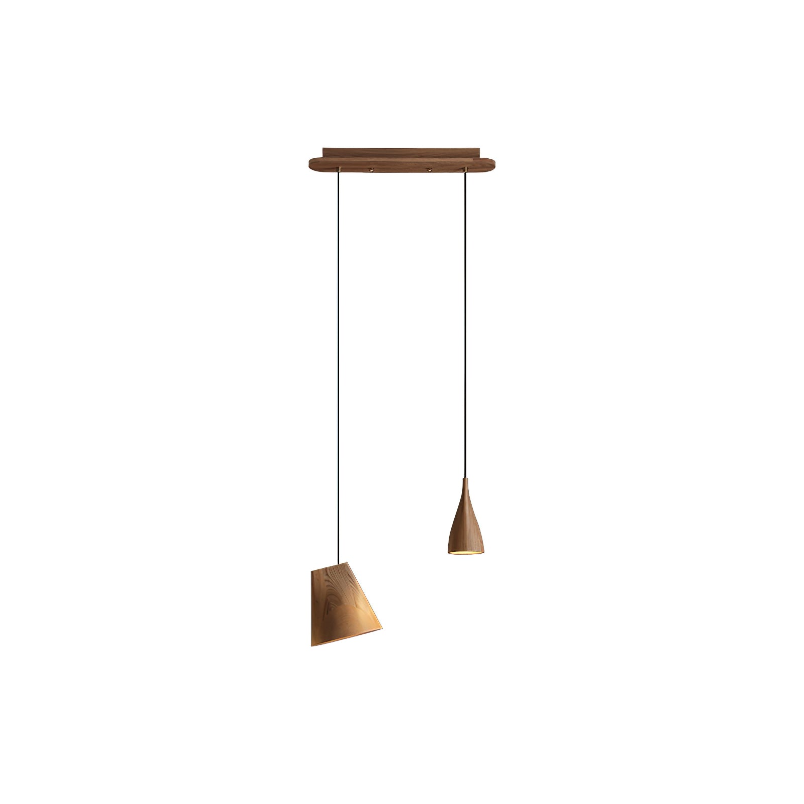 Ivarara Asymmetrical Wood Pendant Light - Blowlighting