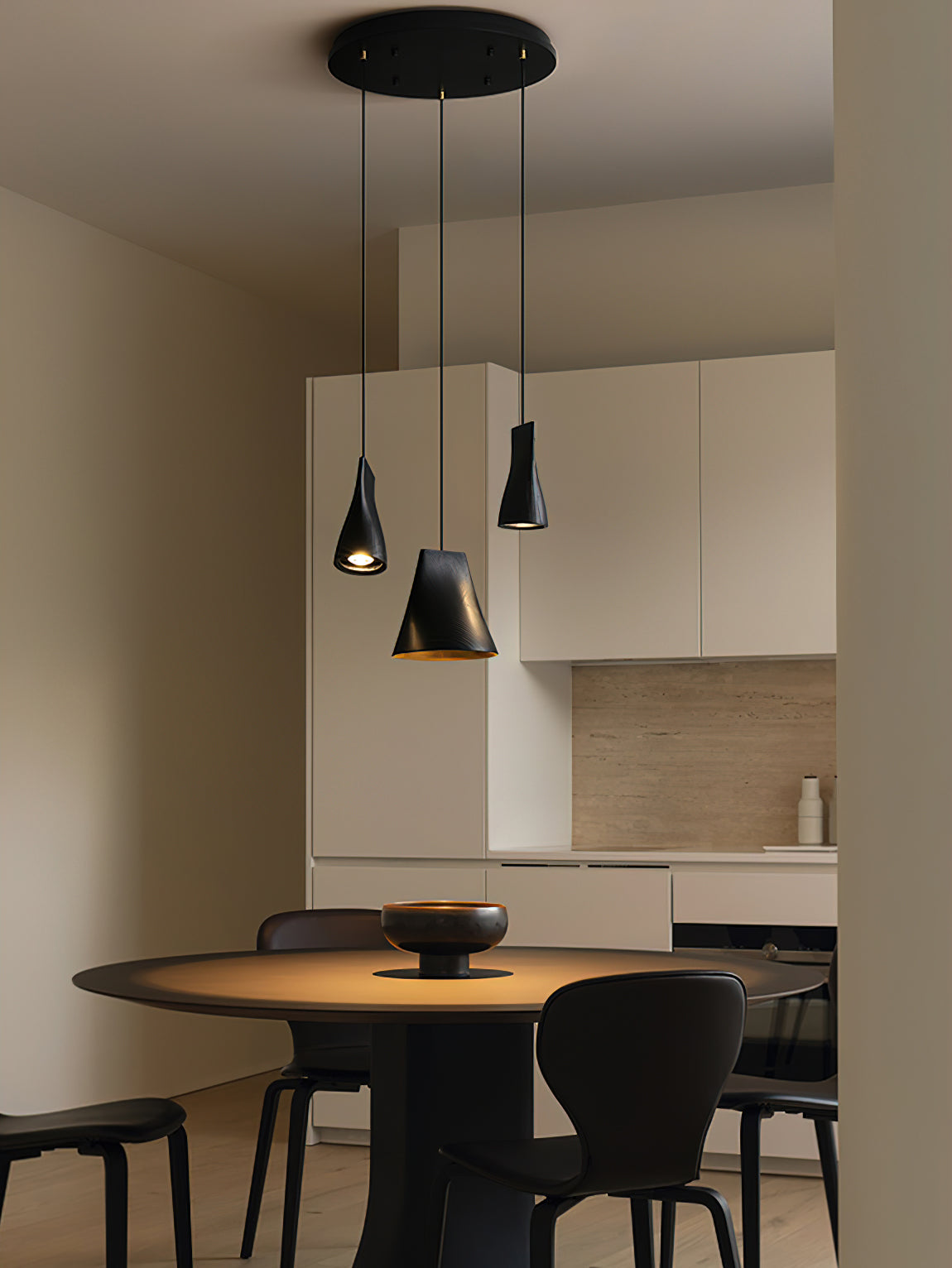 Ivarara Asymmetrical Wood Pendant Light - Blowlighting