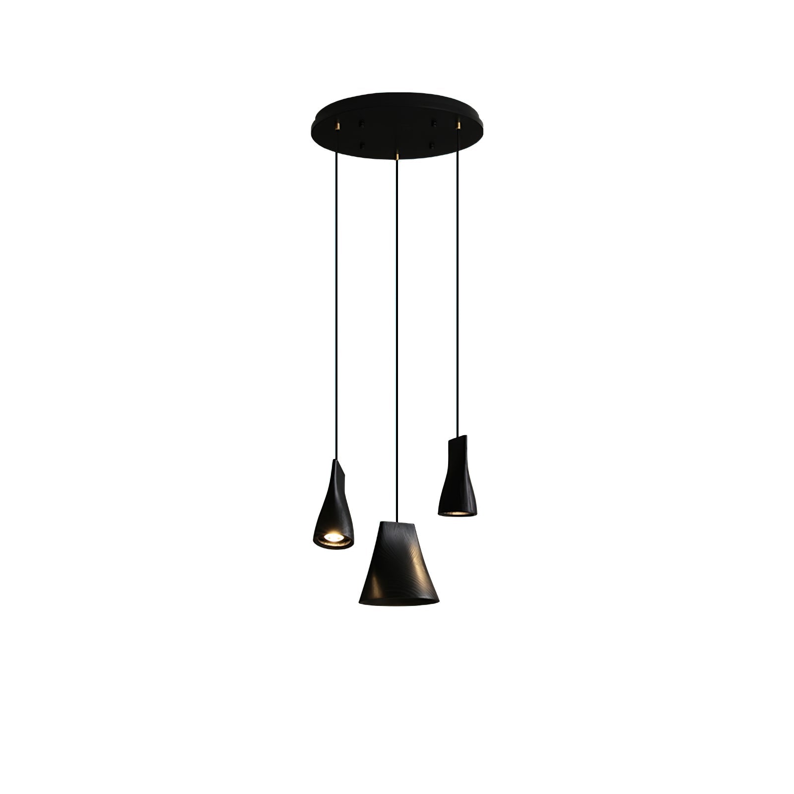 Ivarara Asymmetrical Wood Pendant Light - Blowlighting
