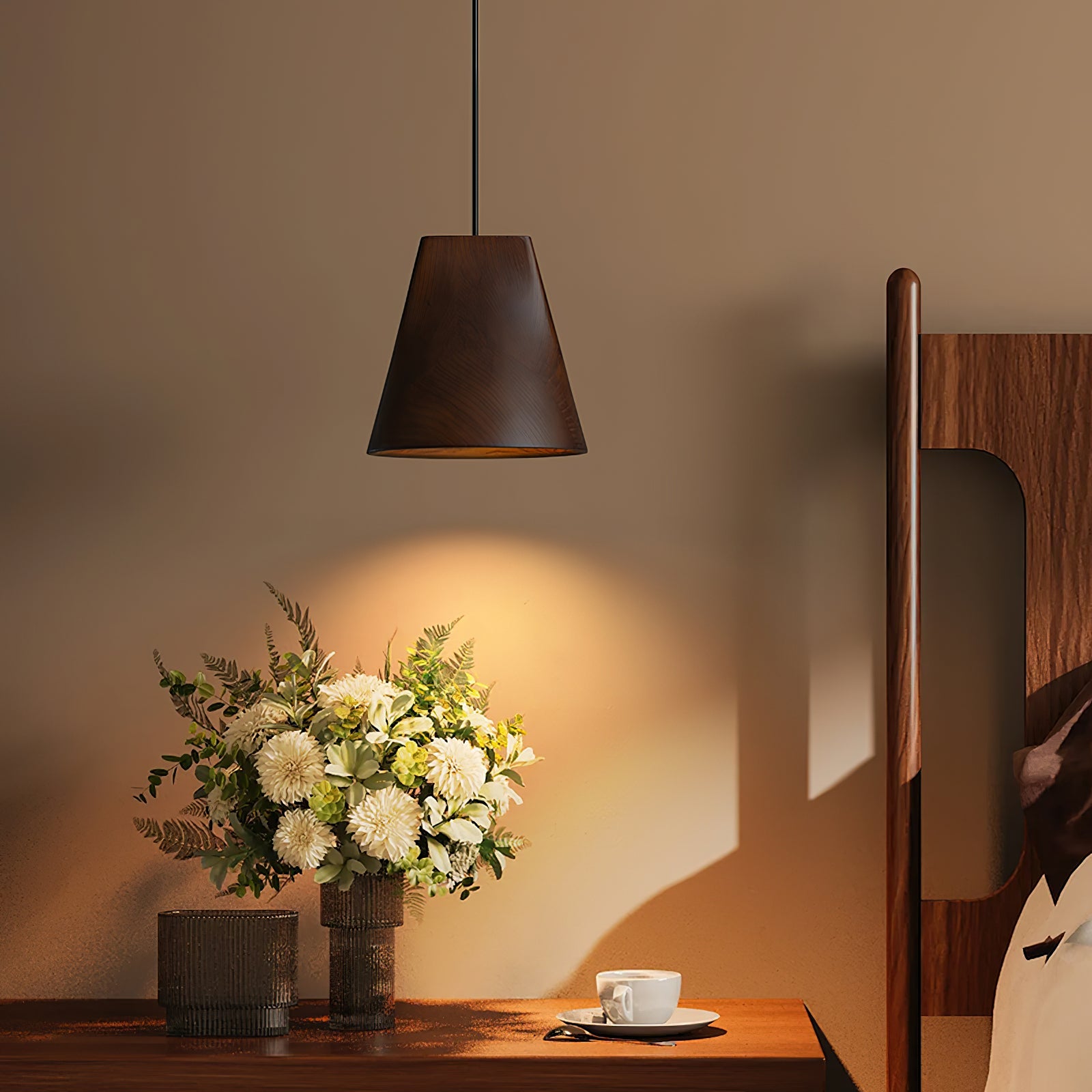 Ivarara Asymmetrical Wood Pendant Light - Blowlighting
