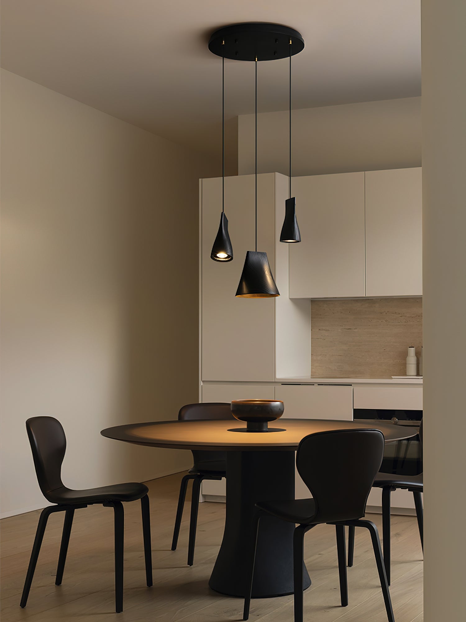 Ivarara Asymmetrical Wood Pendant Light - Blowlighting