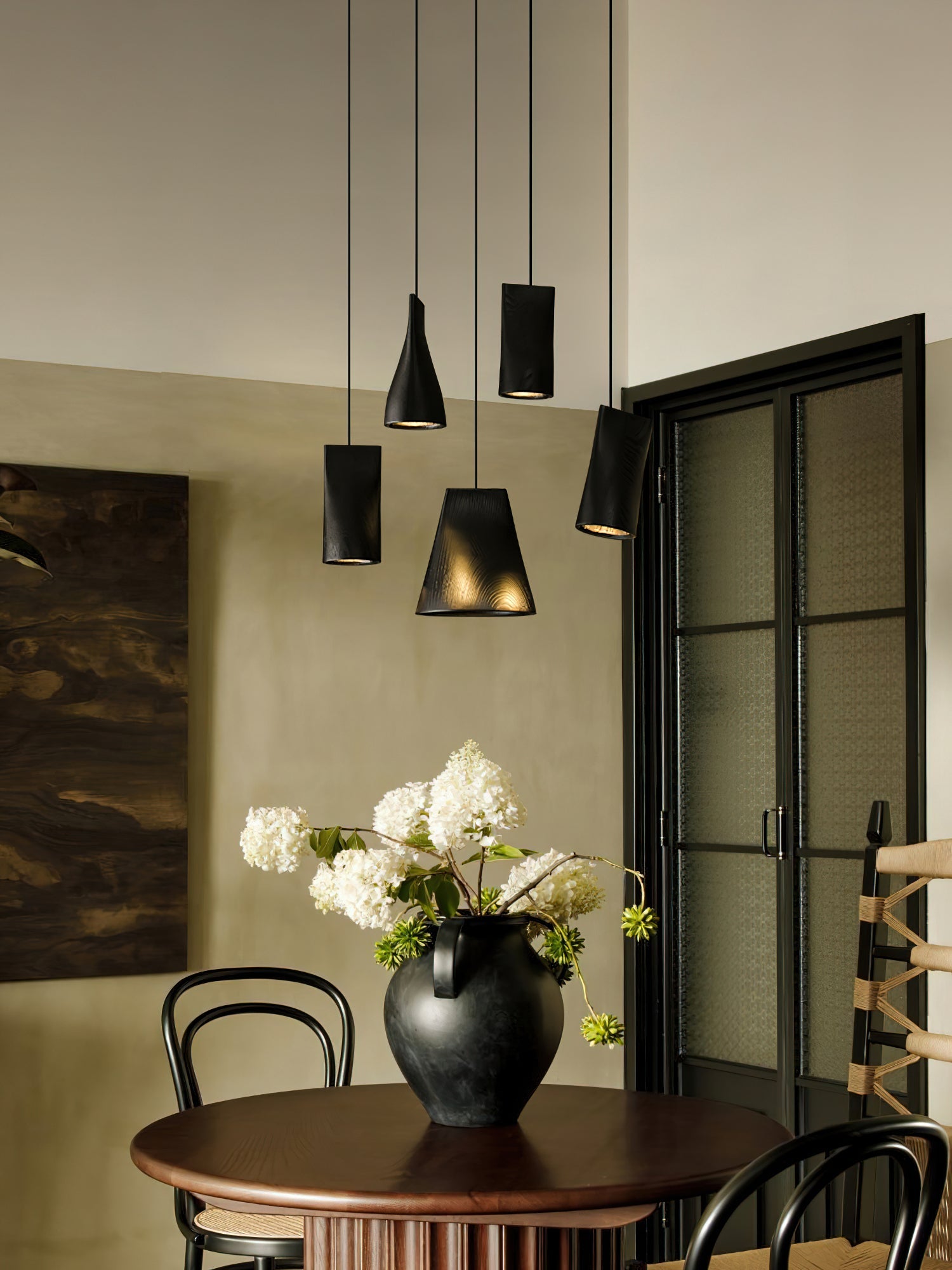 Ivarara Asymmetrical Wood Pendant Light - Blowlighting