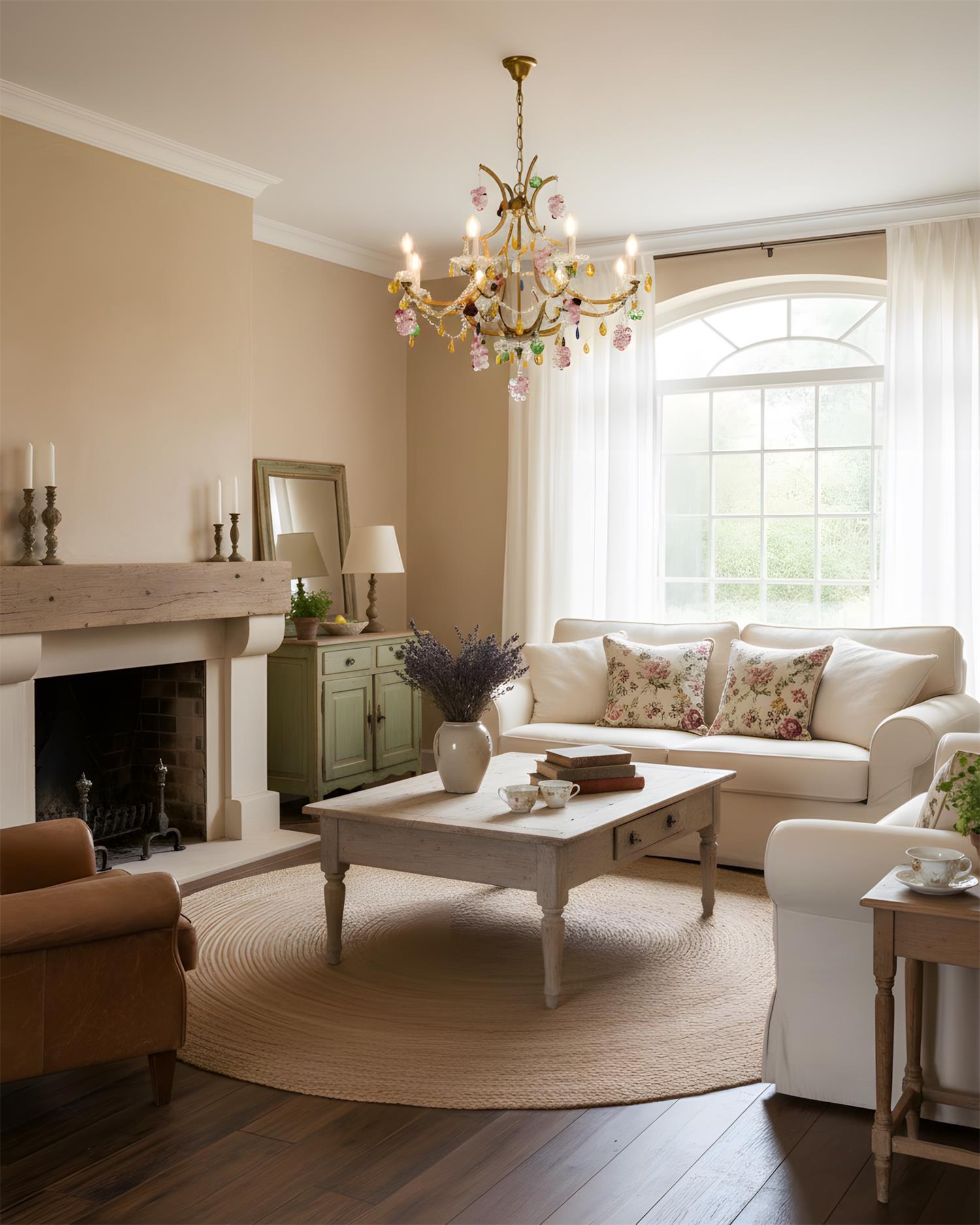 Carousel Elegant Crystal Colorful Chandelier