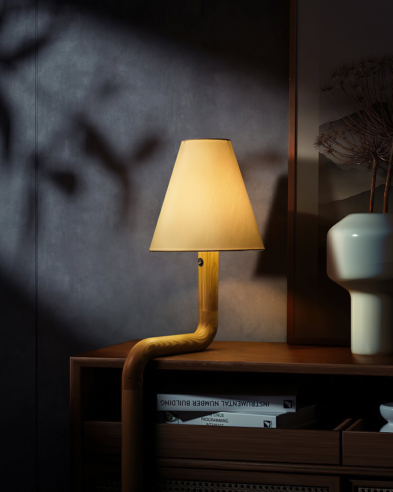 Bend Wood Table Lamp - Blowlighting