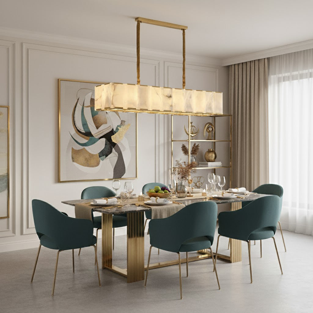 Bernardi Modern Alabaster Chandelier