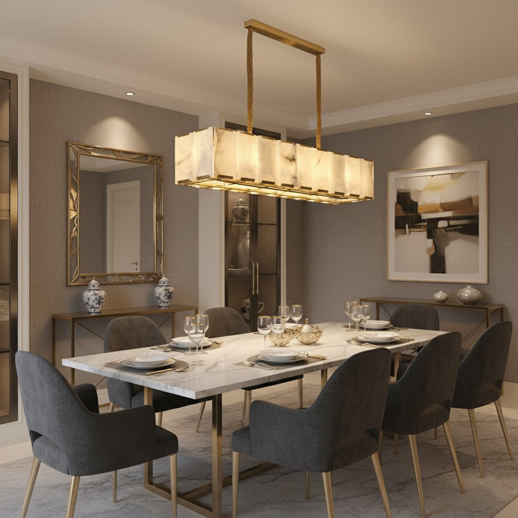 Bernardi Modern Alabaster Chandelier