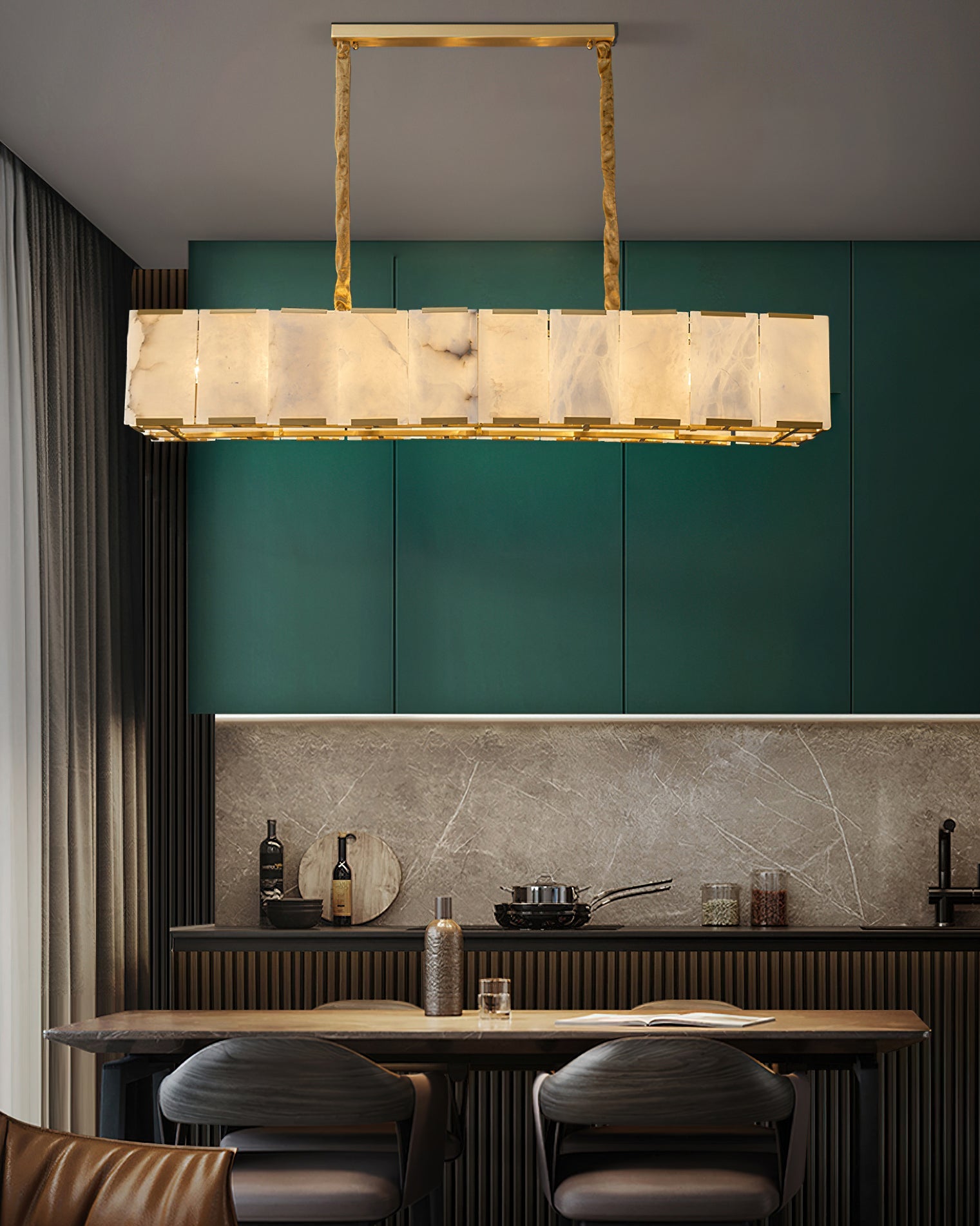 Bernardi Modern Alabaster Chandelier