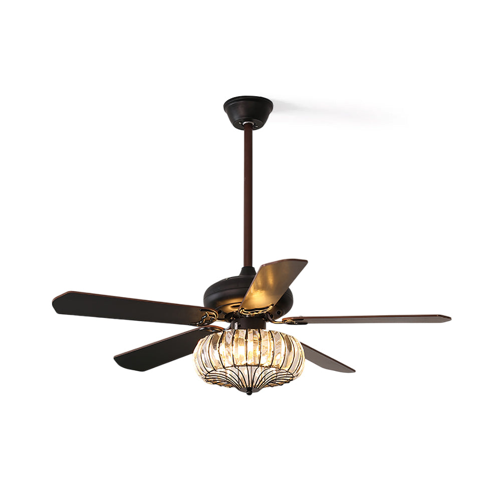 Bernardino Vintage Metal Ceiling Fan Light