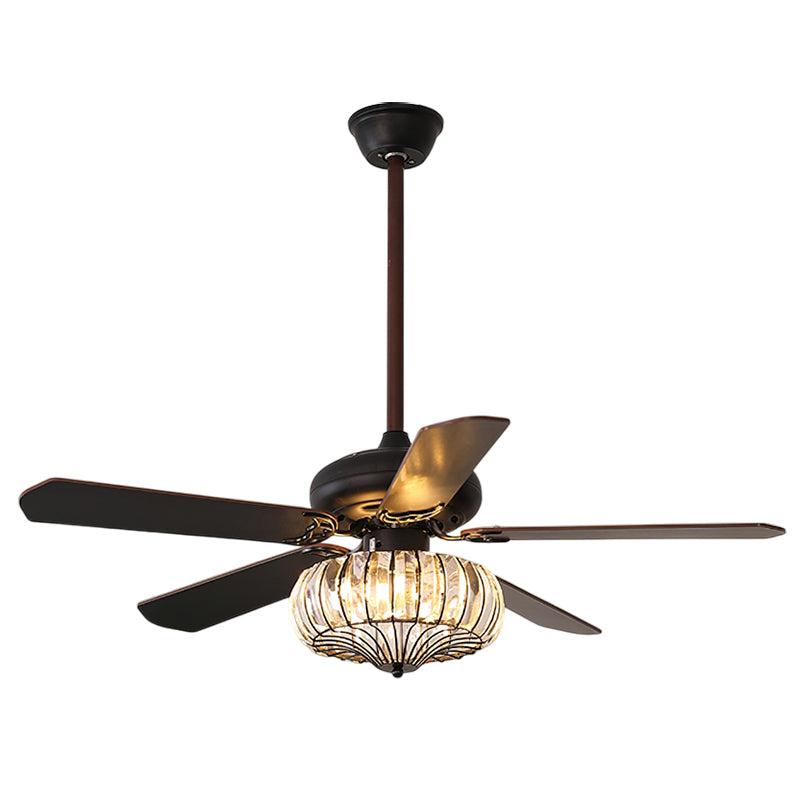 Bernardino Vintage Metal Ceiling Fan Light