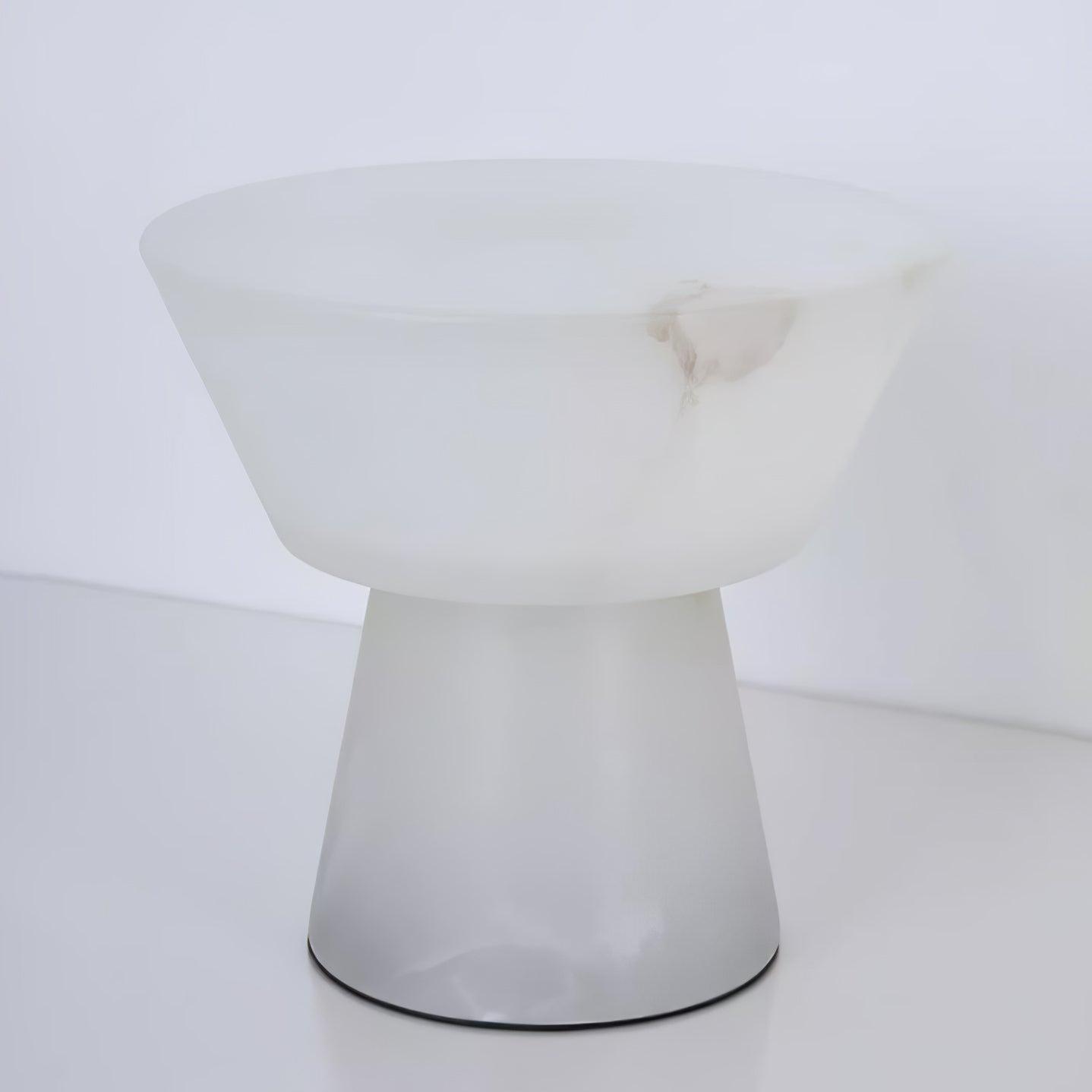 Elynara Pedestal Alabaster Table Lamp - Blowlighting