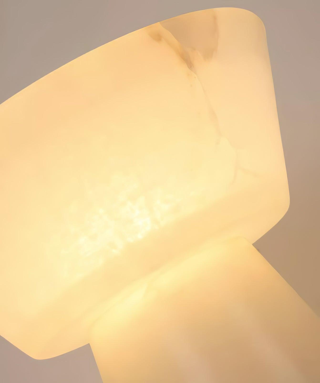 Elynara Pedestal Alabaster Table Lamp - Blowlighting