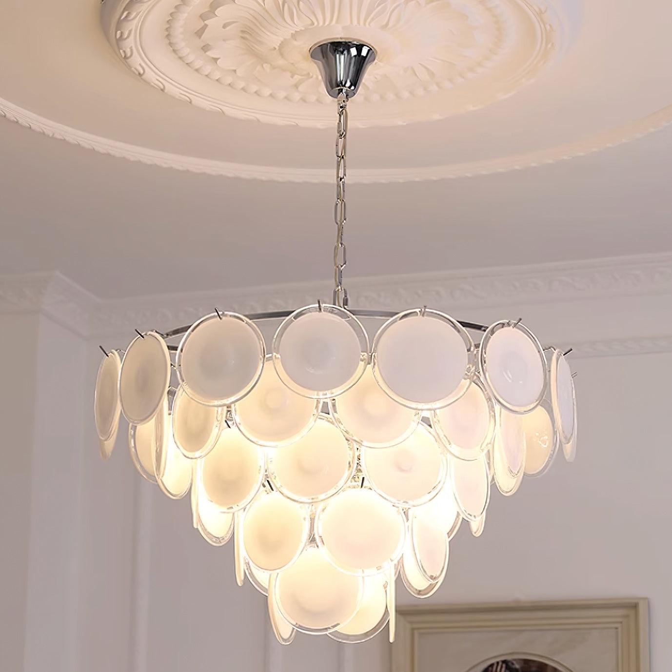 Noelia Glass Chandelier Light - Blowlighting