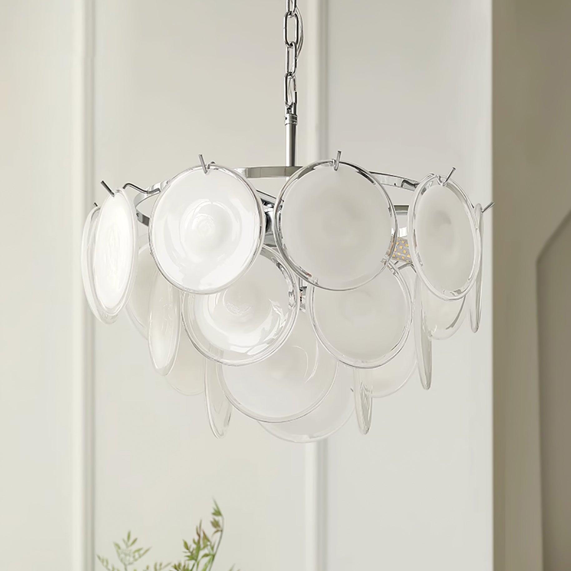 Noelia Glass Chandelier Light - Blowlighting