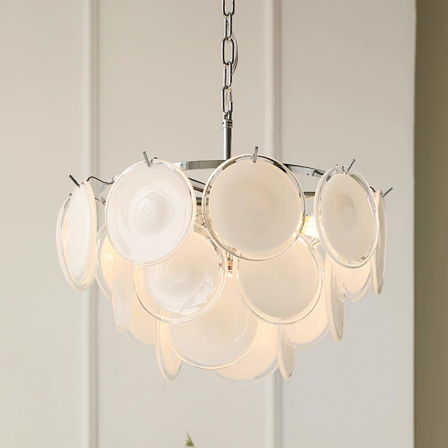 Noelia Glass Chandelier Light - Blowlighting