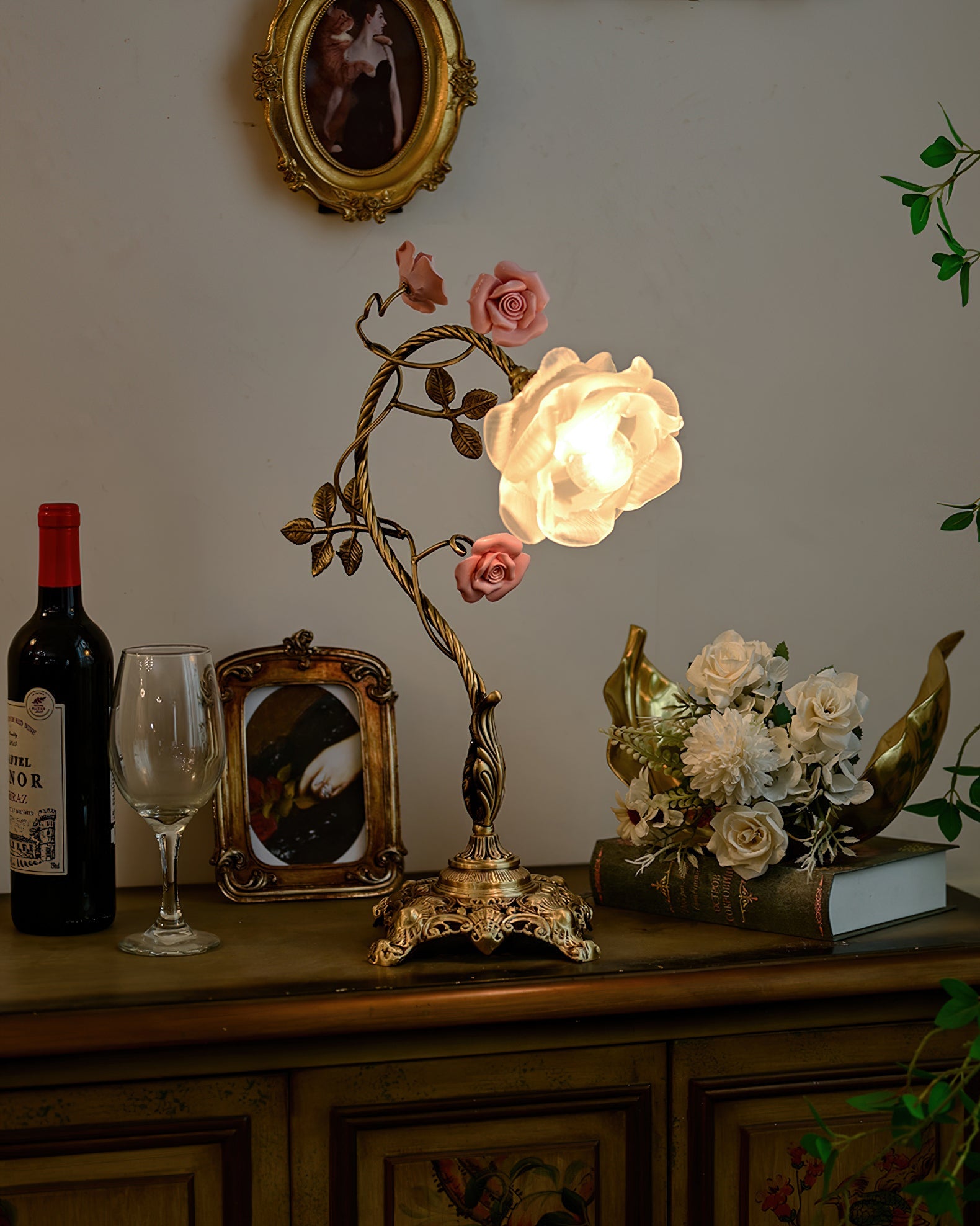 Beulah Floral Ceramics Table Light