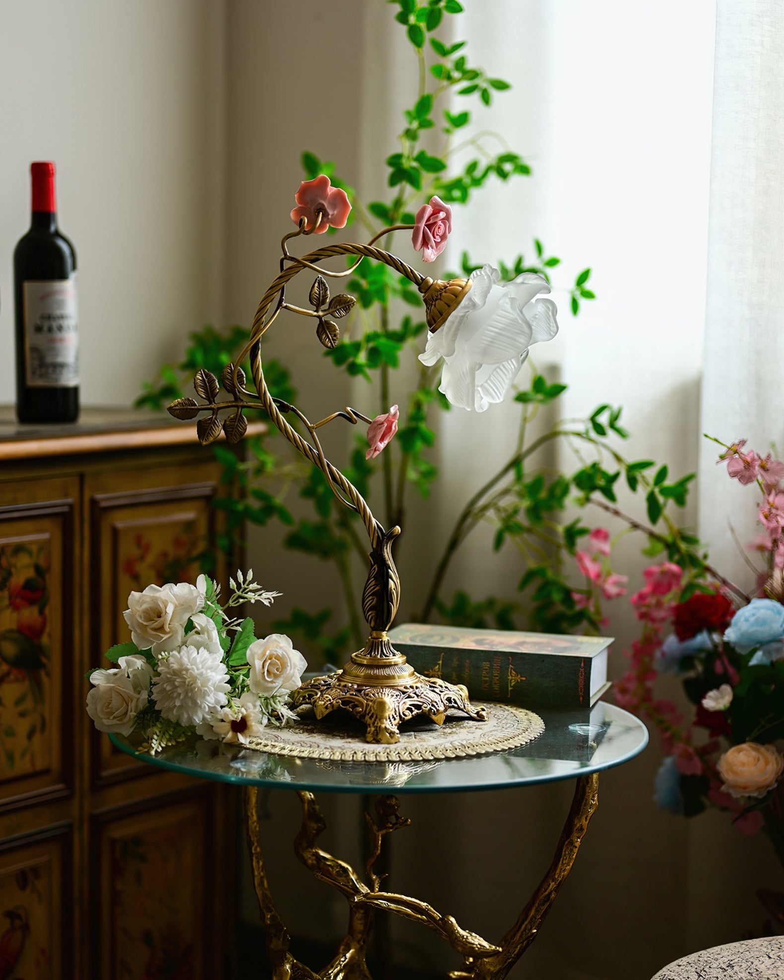 Beulah Floral Ceramics Table Light