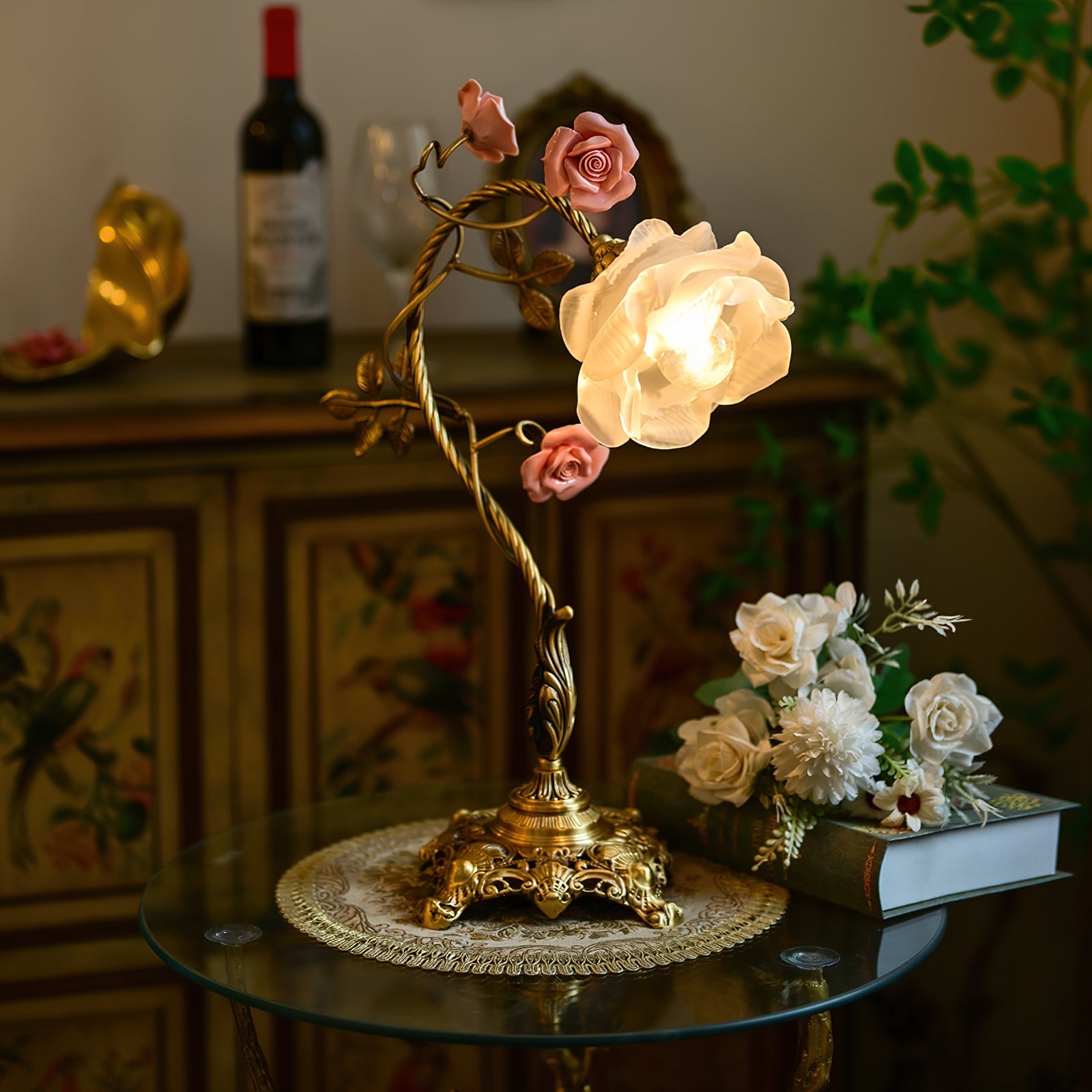 Beulah Floral Ceramics Table Light