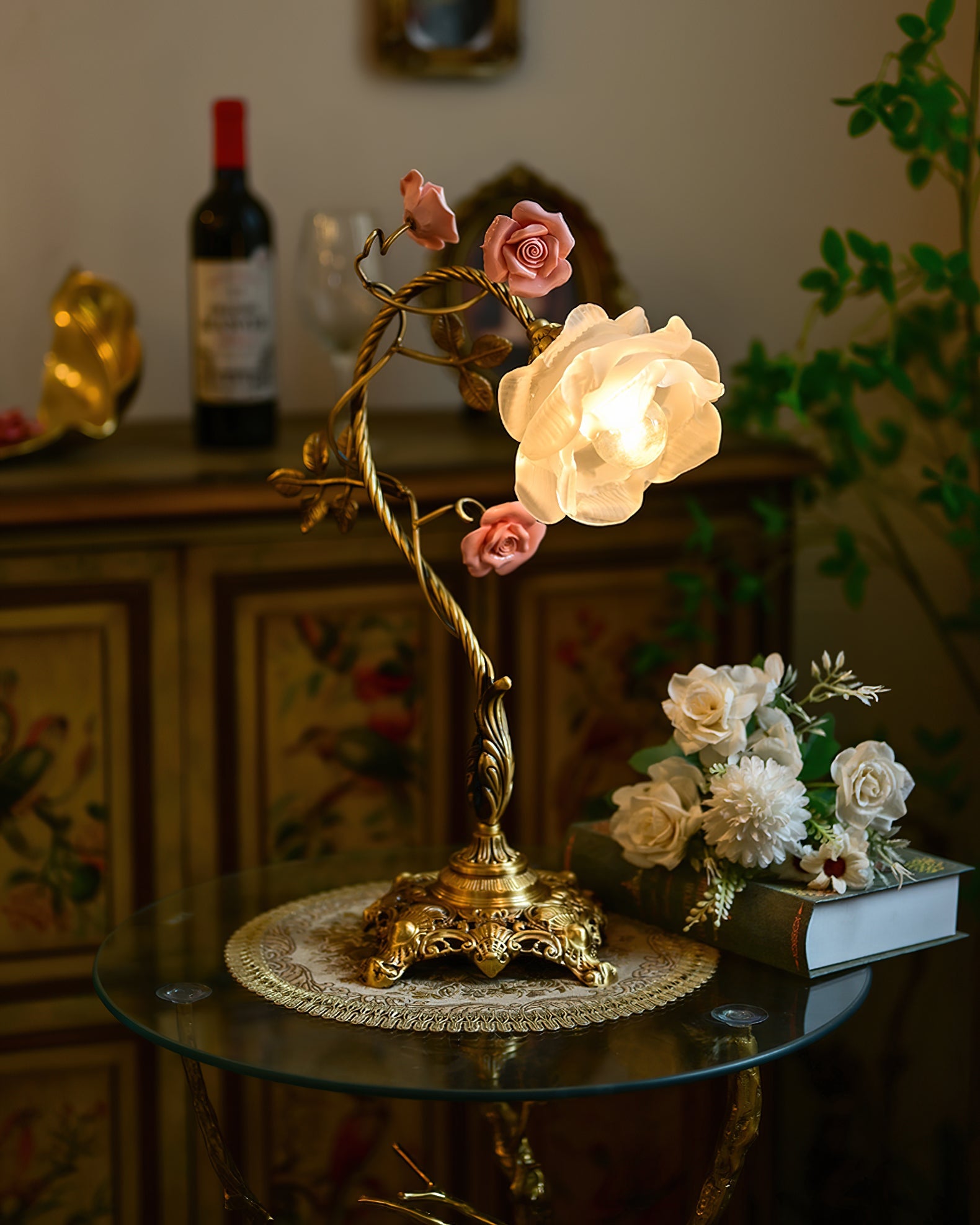 Beulah Floral Ceramics Table Light