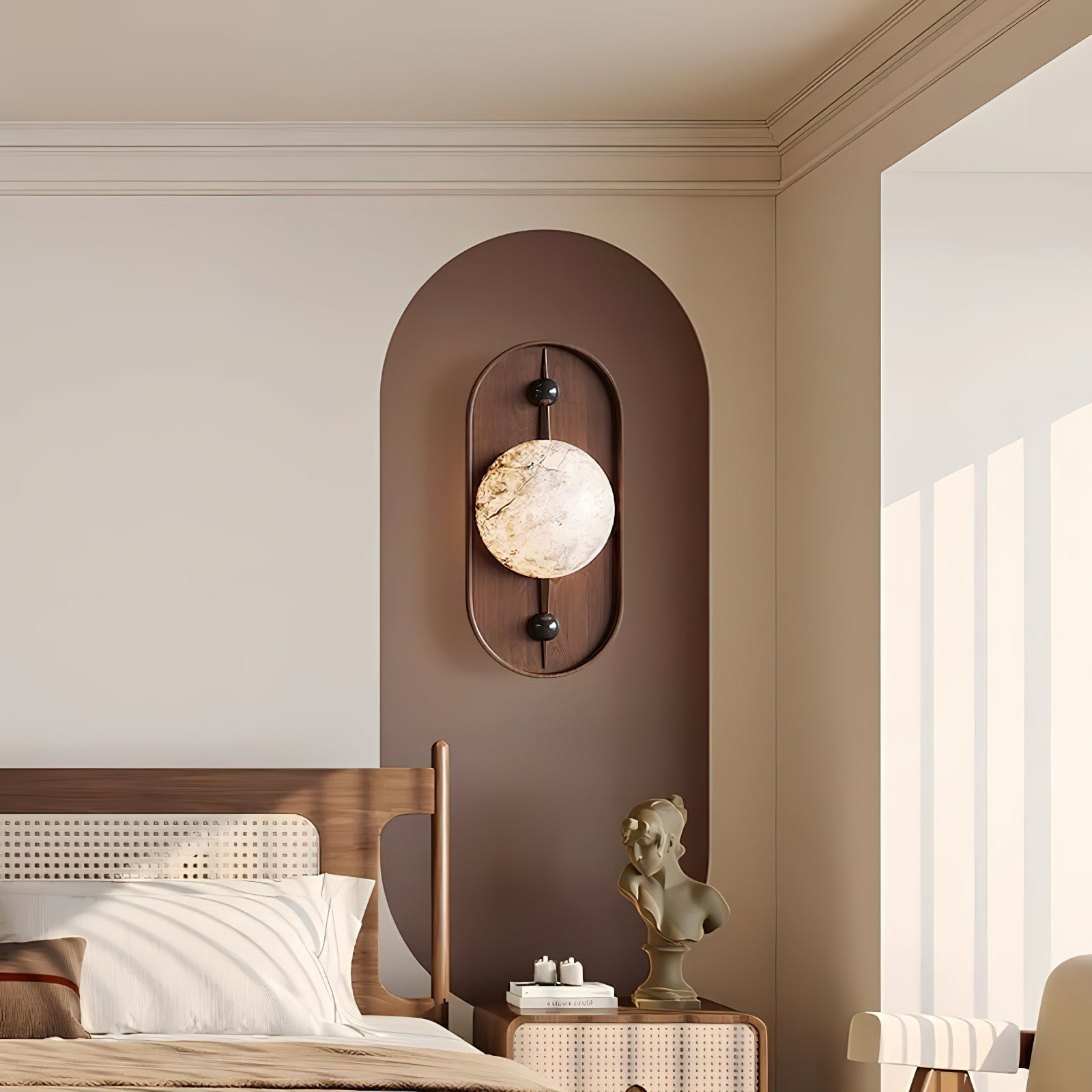 Mylaearae Orb Alabaster Wall Light - Blowlighting