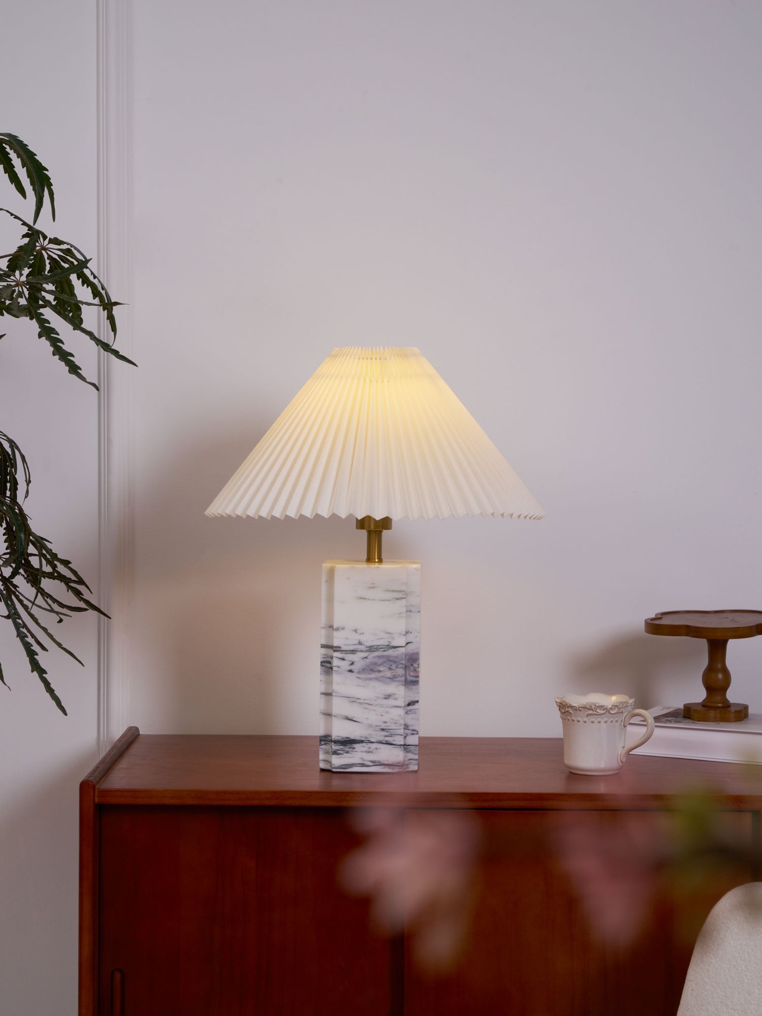 Bianca Marble Table Lamp - Blowlighting