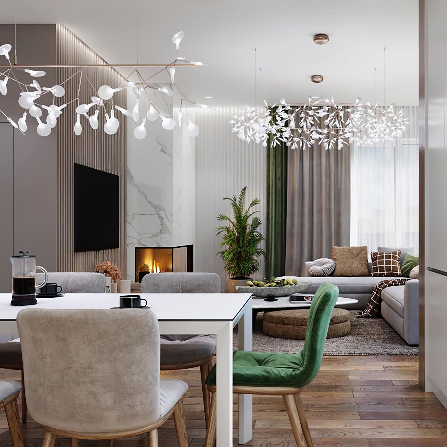 Big O Firefly LED Chandelier - Blowlighting