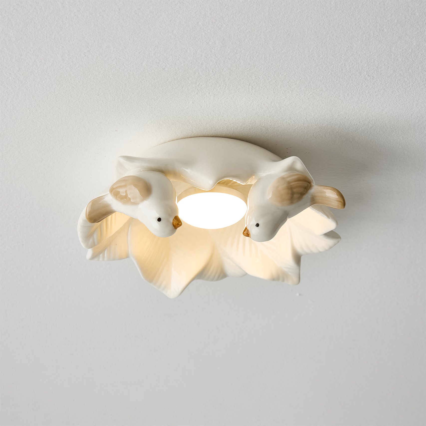 Bilal Bird Modern Ceramics Ceiling Light