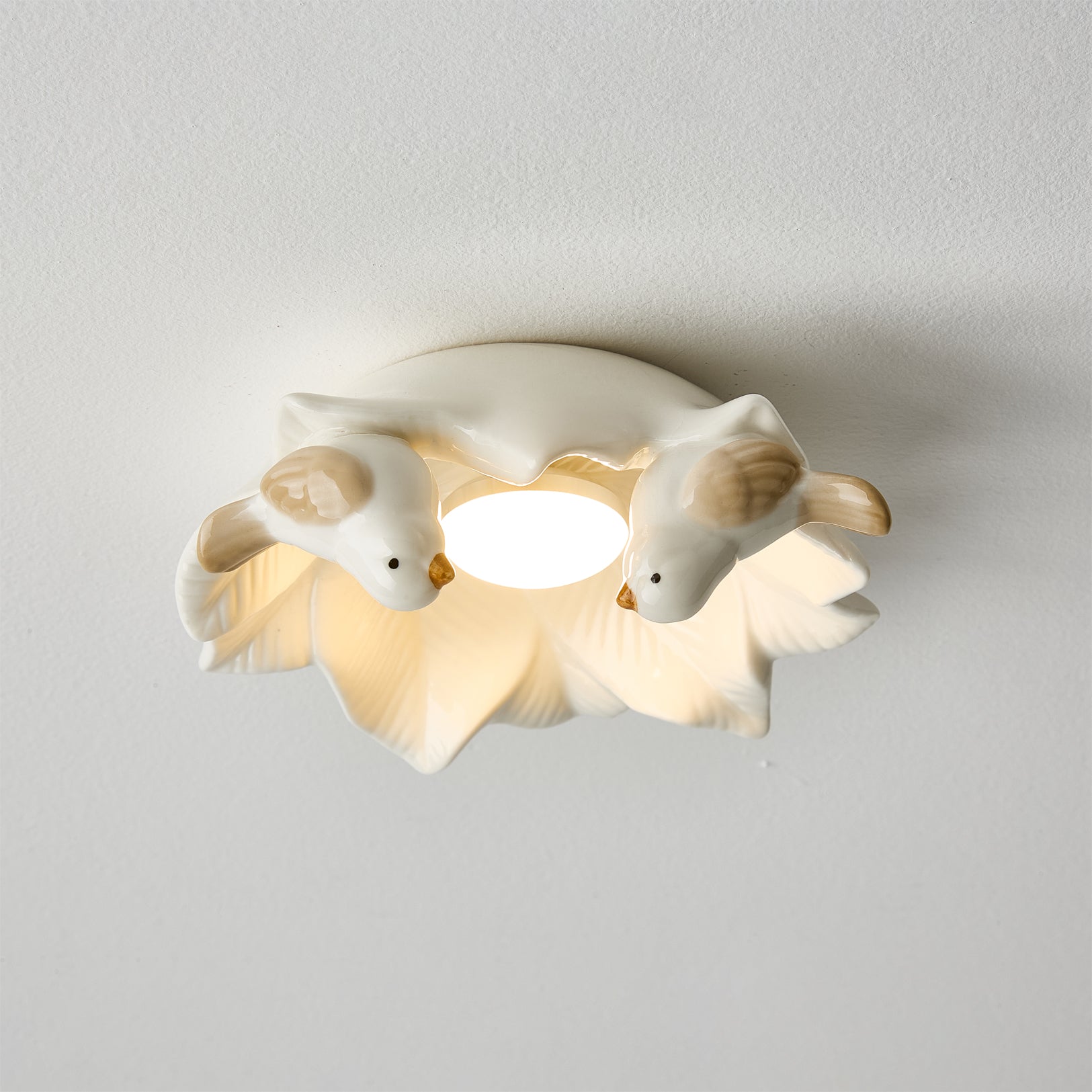 Bilal Bird Modern Ceramics Ceiling Light