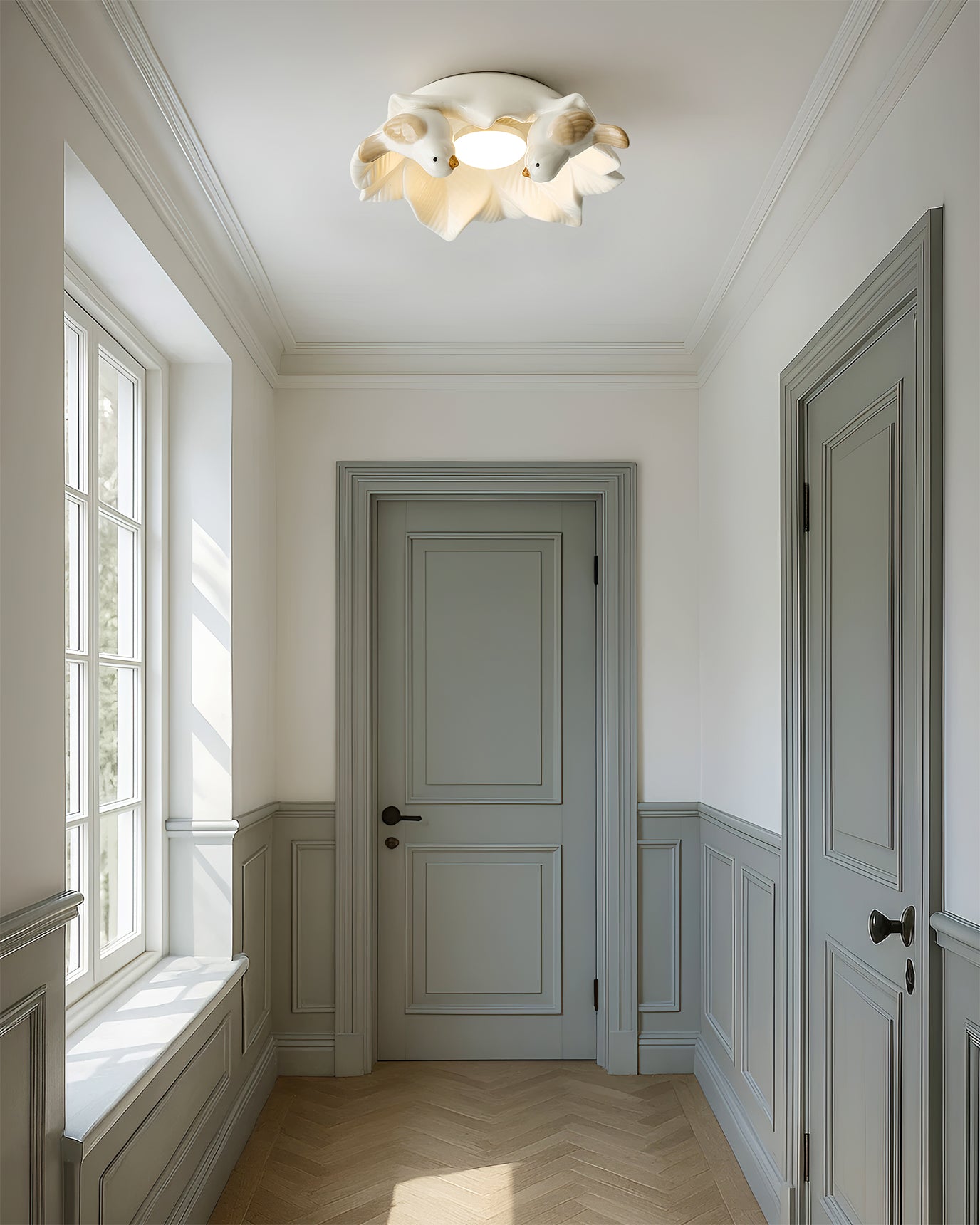 Bilal Bird Modern Ceramics Ceiling Light