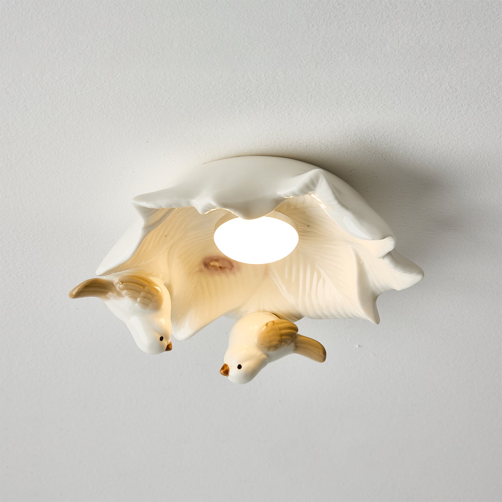 Bilal Bird Modern Ceramics Ceiling Light