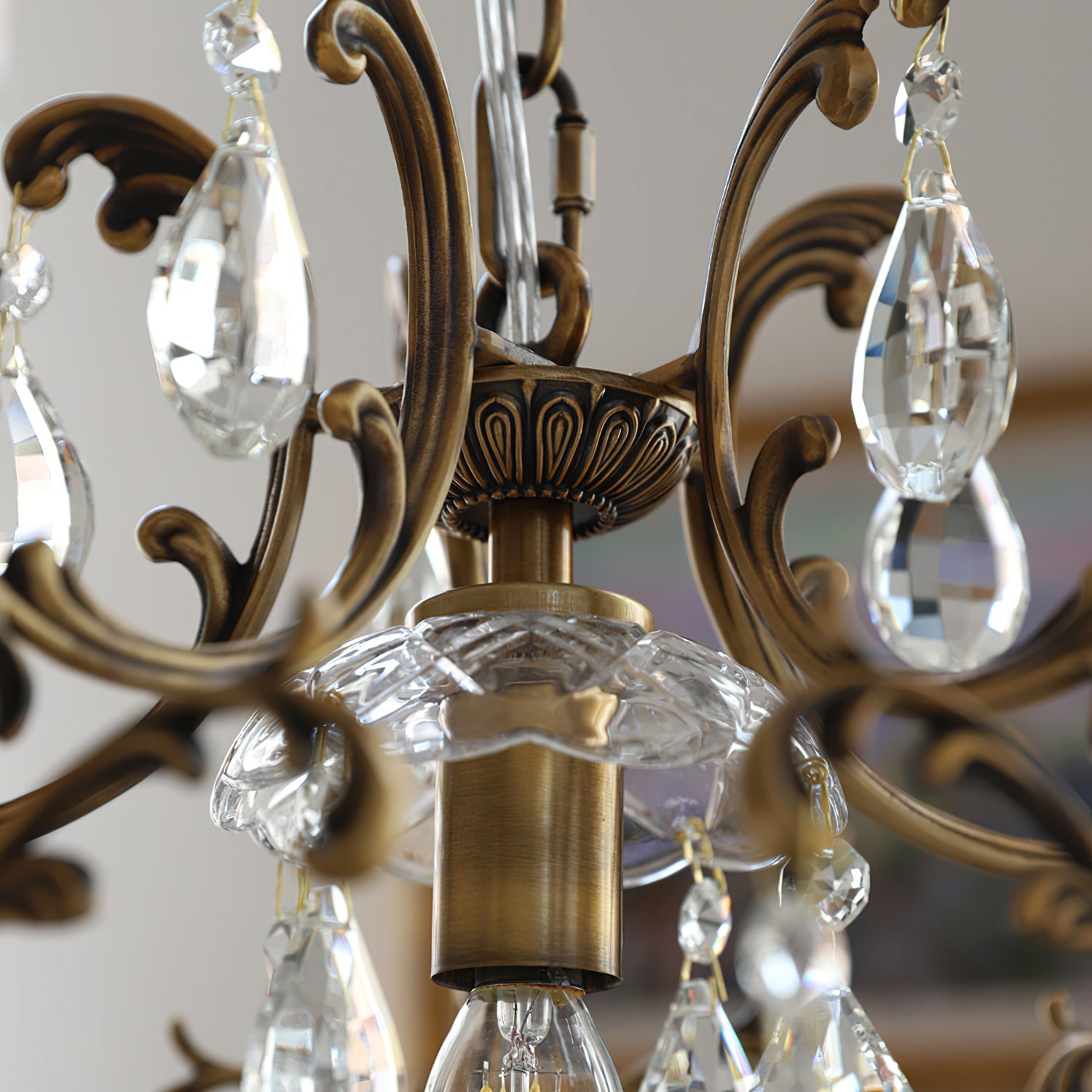 Birdcage Vintage Crystal Pendant Light