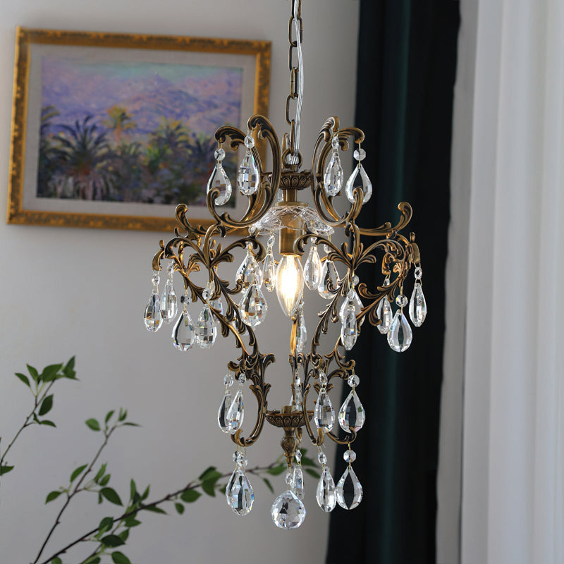 Birdcage Vintage Crystal Pendant Light