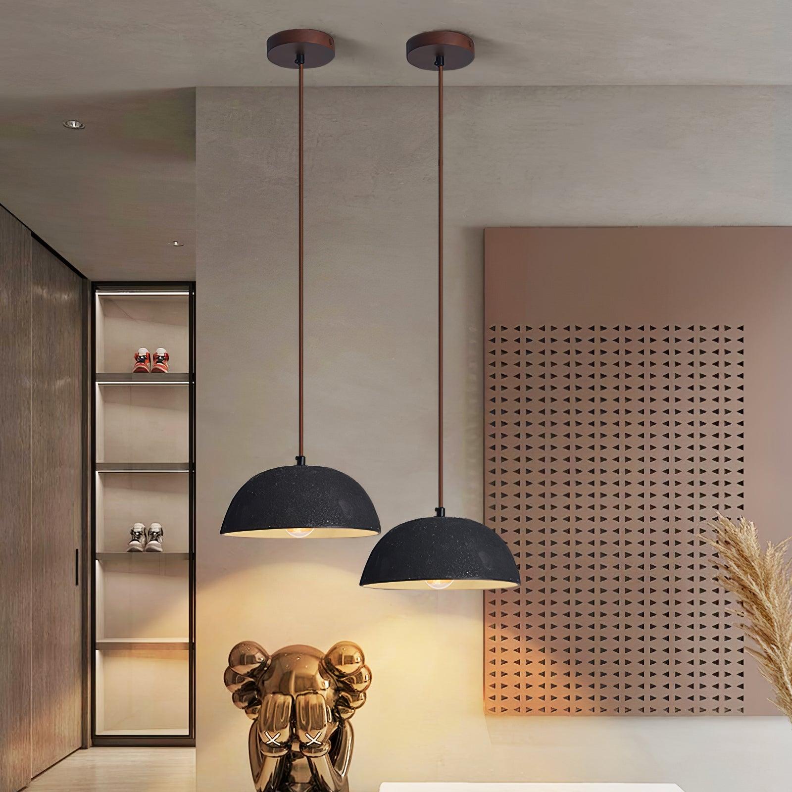 Dome Vintage Wood Pendant Lamp - Blowlighting