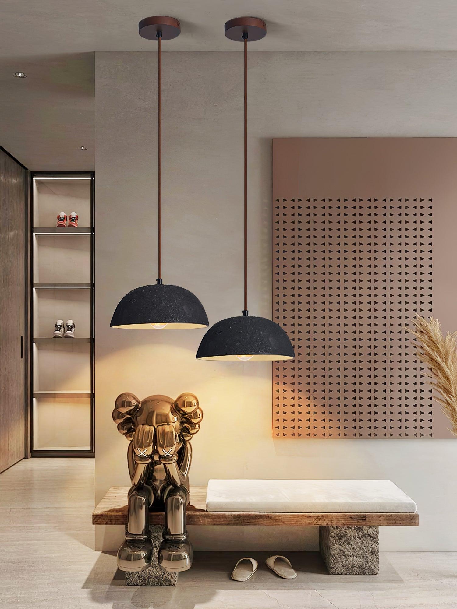 Dome Vintage Wood Pendant Lamp - Blowlighting