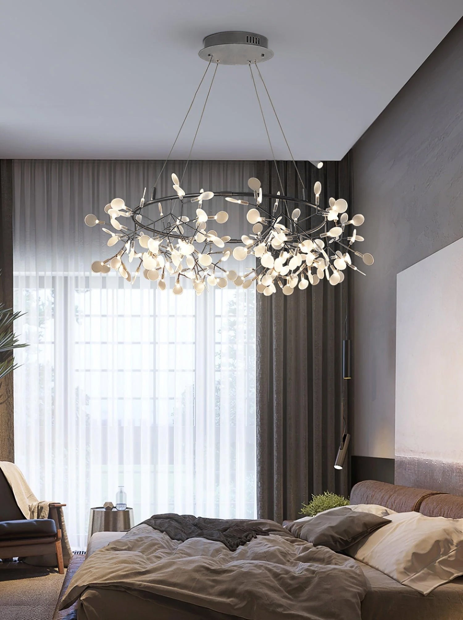 Black Big O Firefly LED Chandelier - Blowlighting