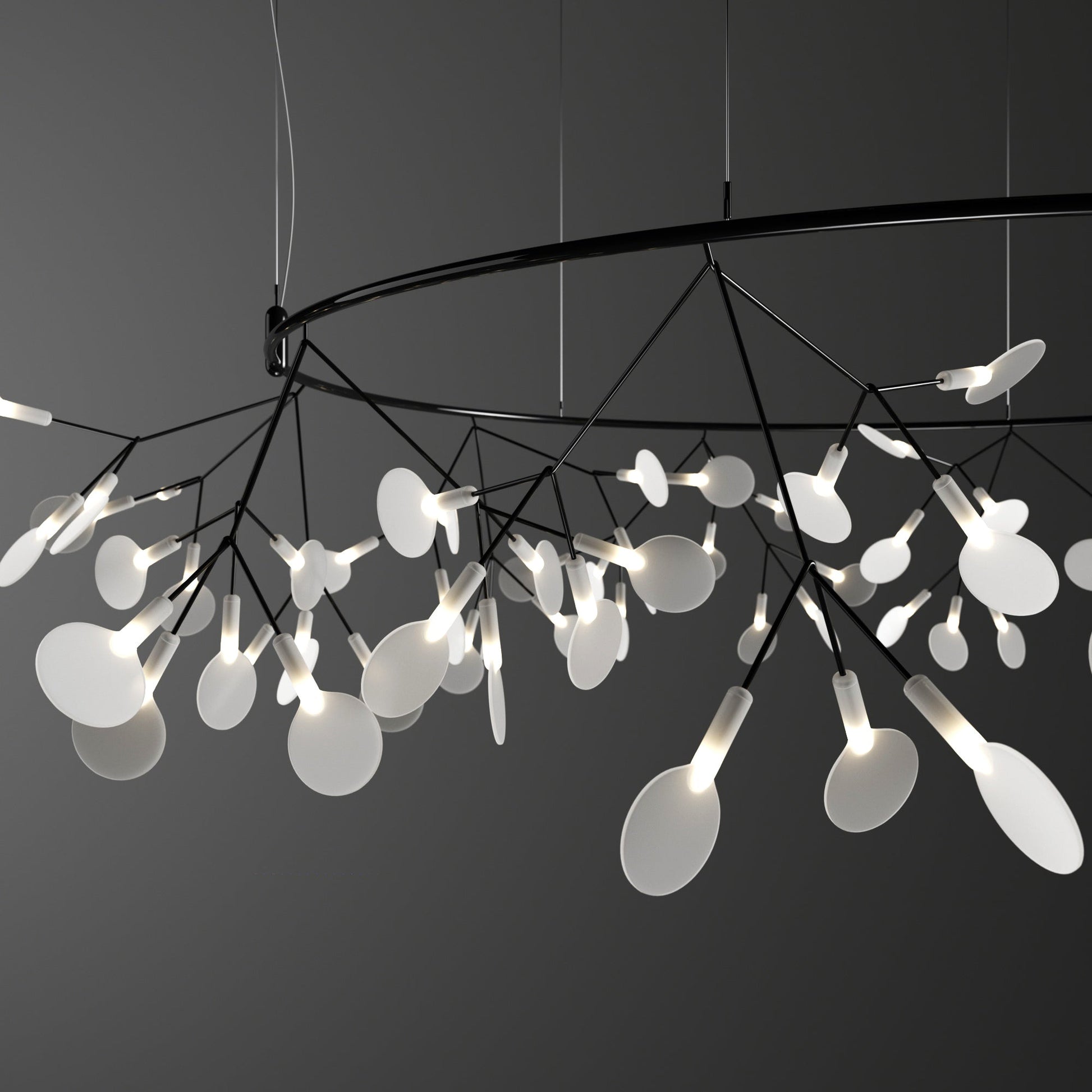 Black Big O Firefly LED Chandelier - Blowlighting