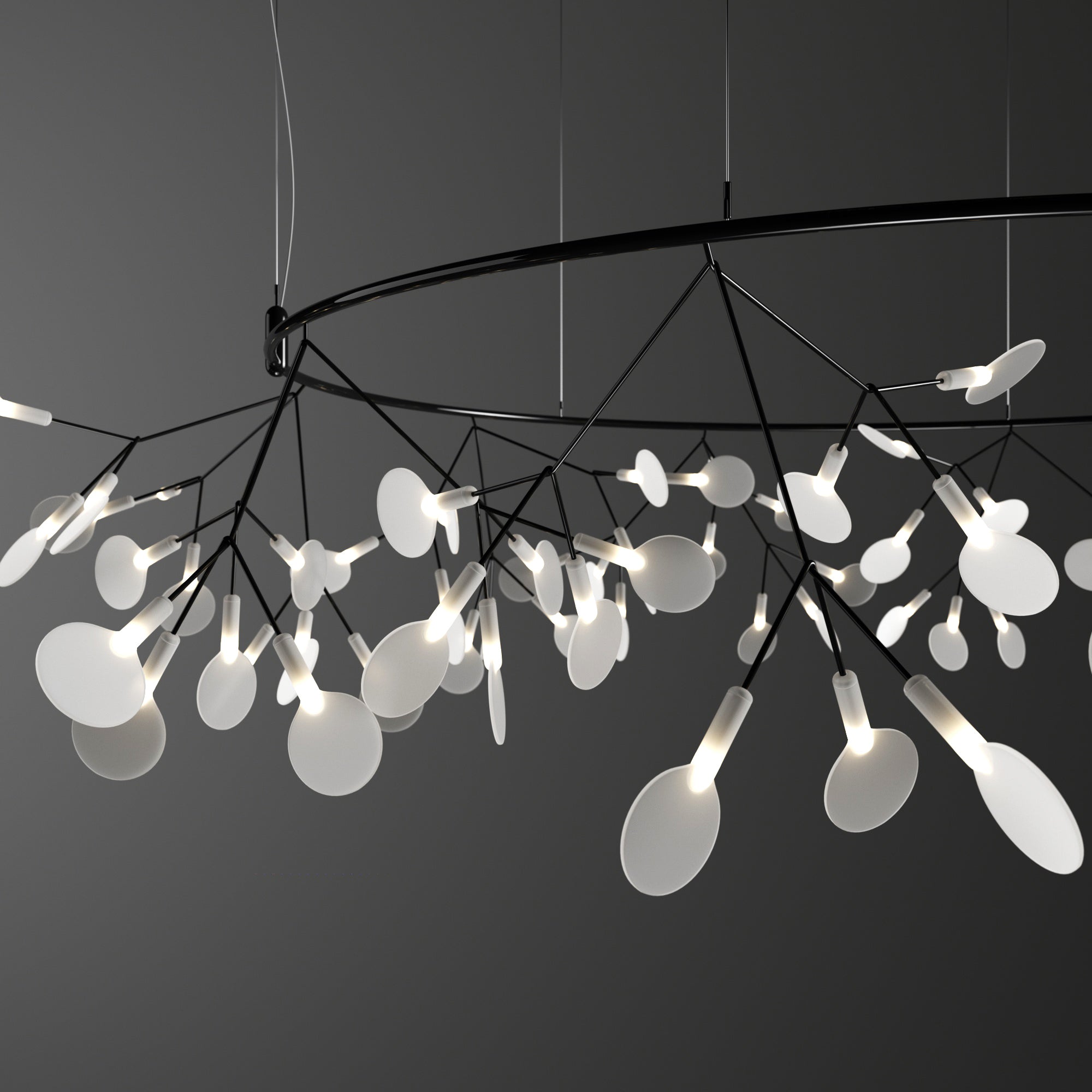 Black Big O Firefly LED Chandelier - Blowlighting