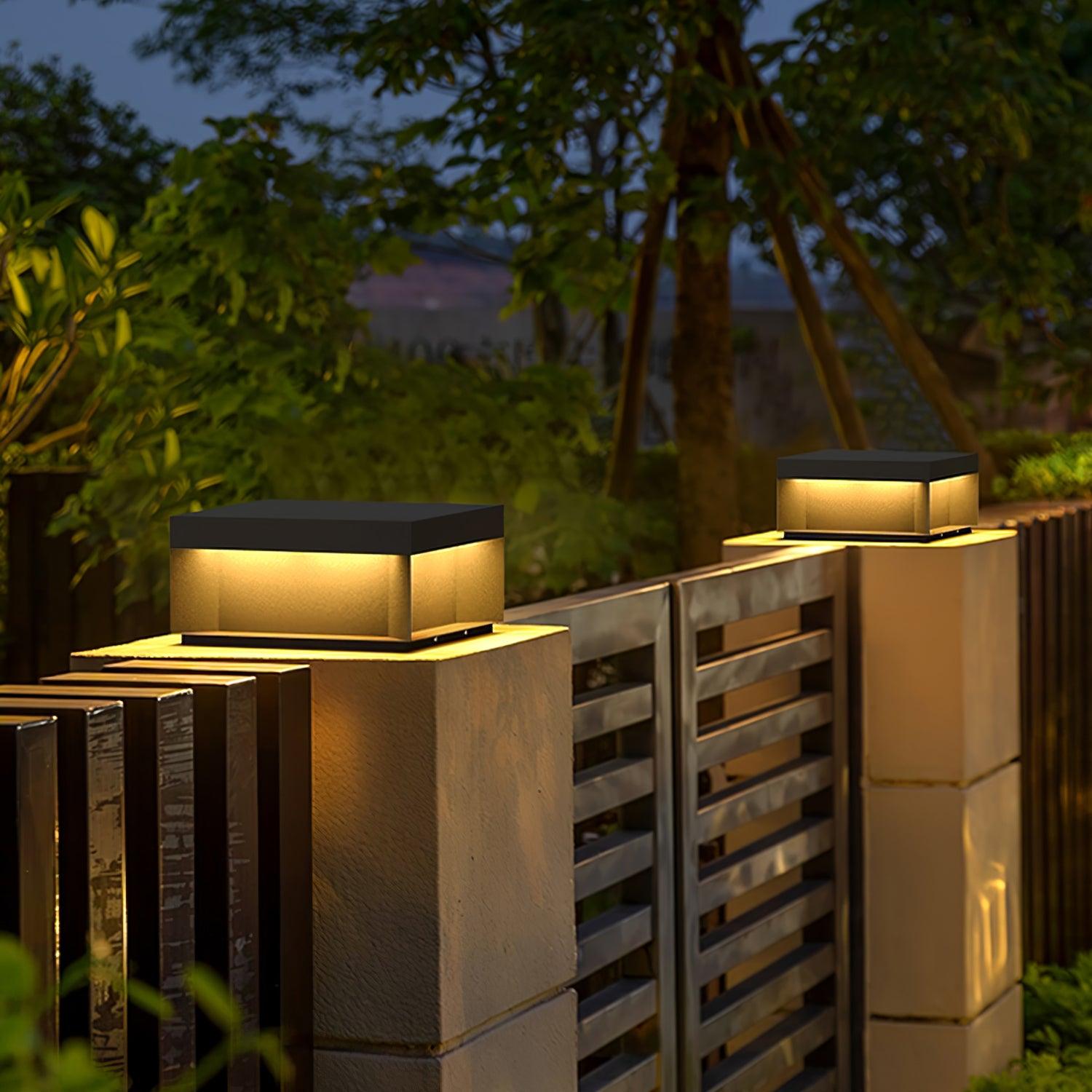 Black Box Outdoor Post Light - Blowlighting