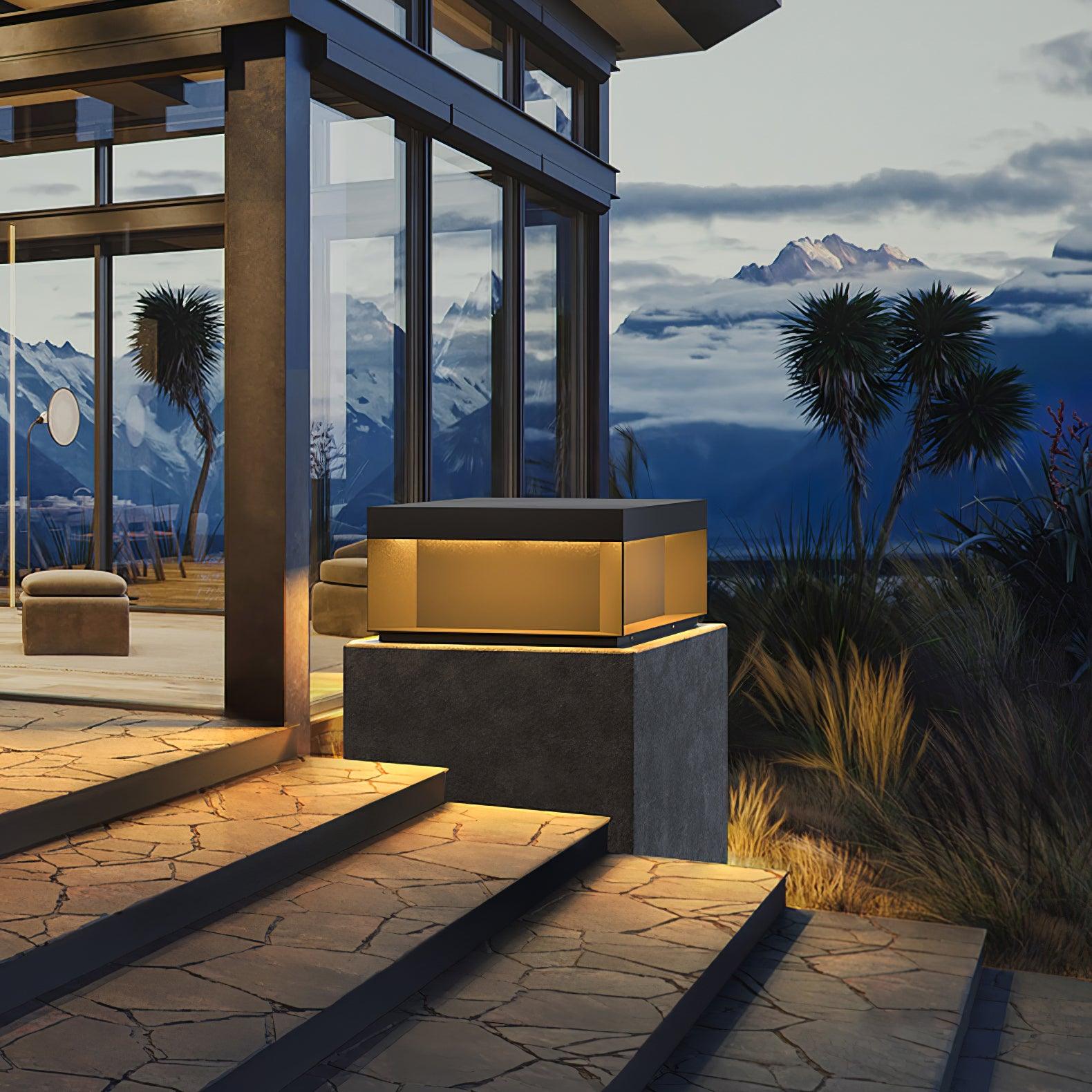 Black Box Outdoor Post Light - Blowlighting