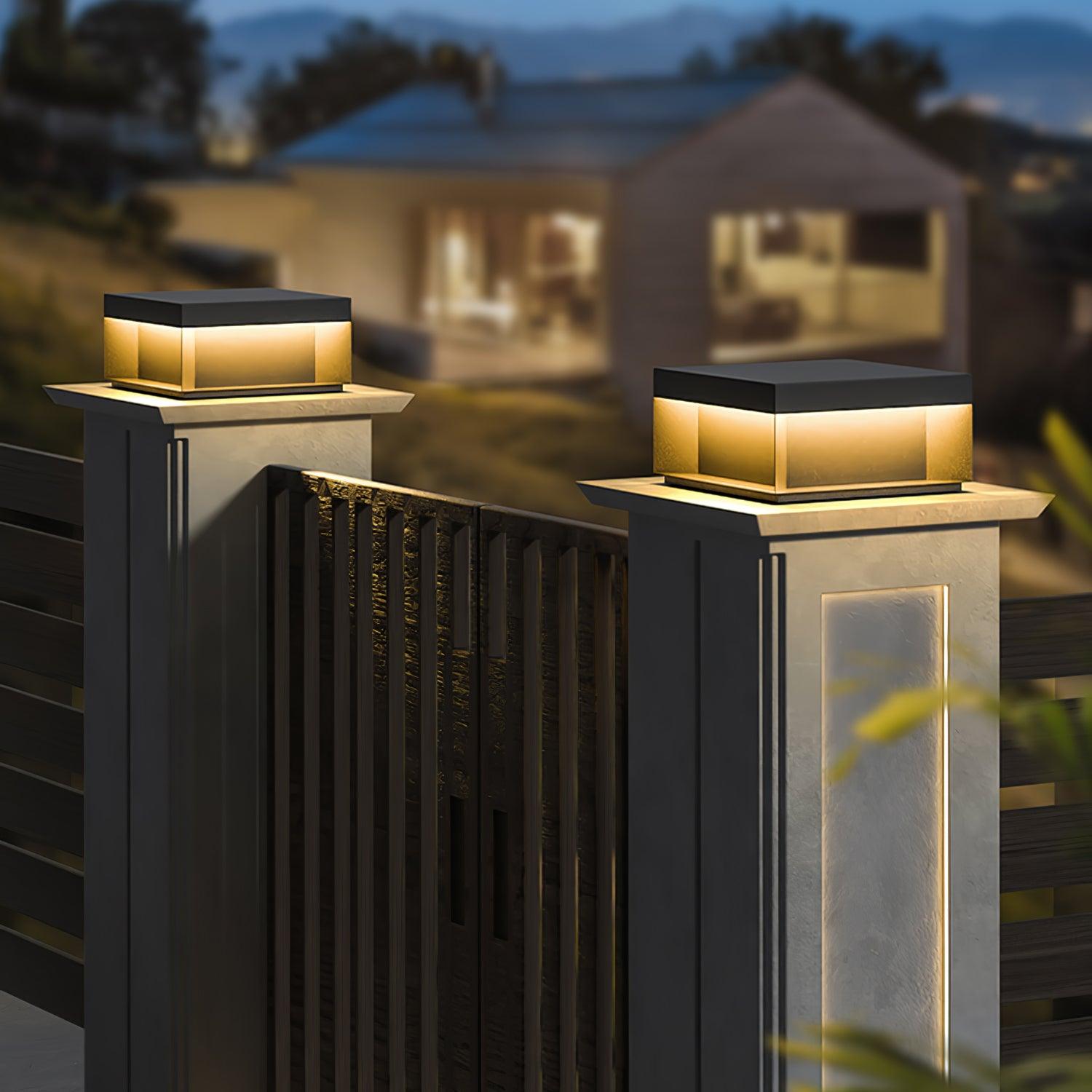 Black Box Outdoor Post Light - Blowlighting