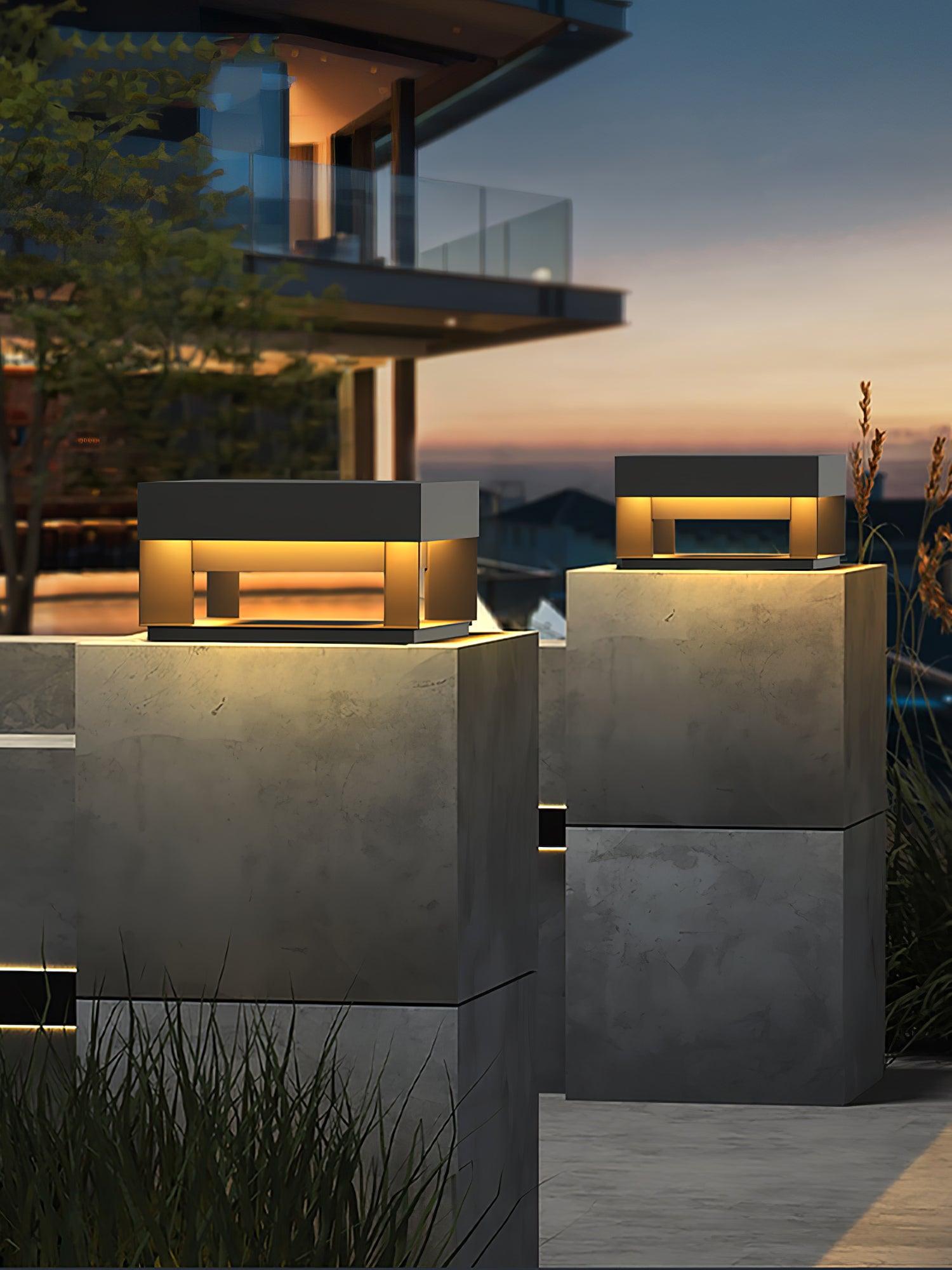 Black Box Outdoor Post Light - Blowlighting