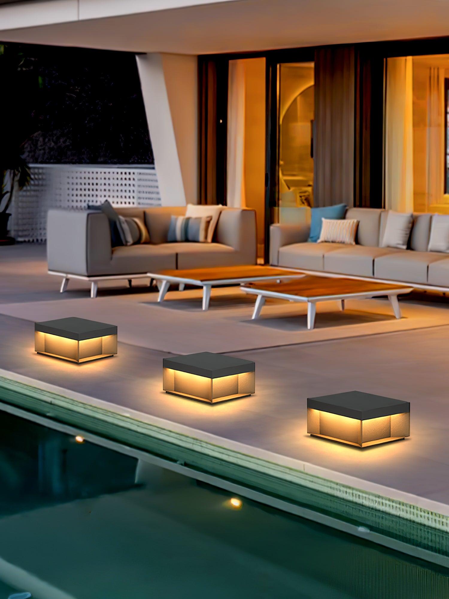 Black Box Outdoor Post Light - Blowlighting
