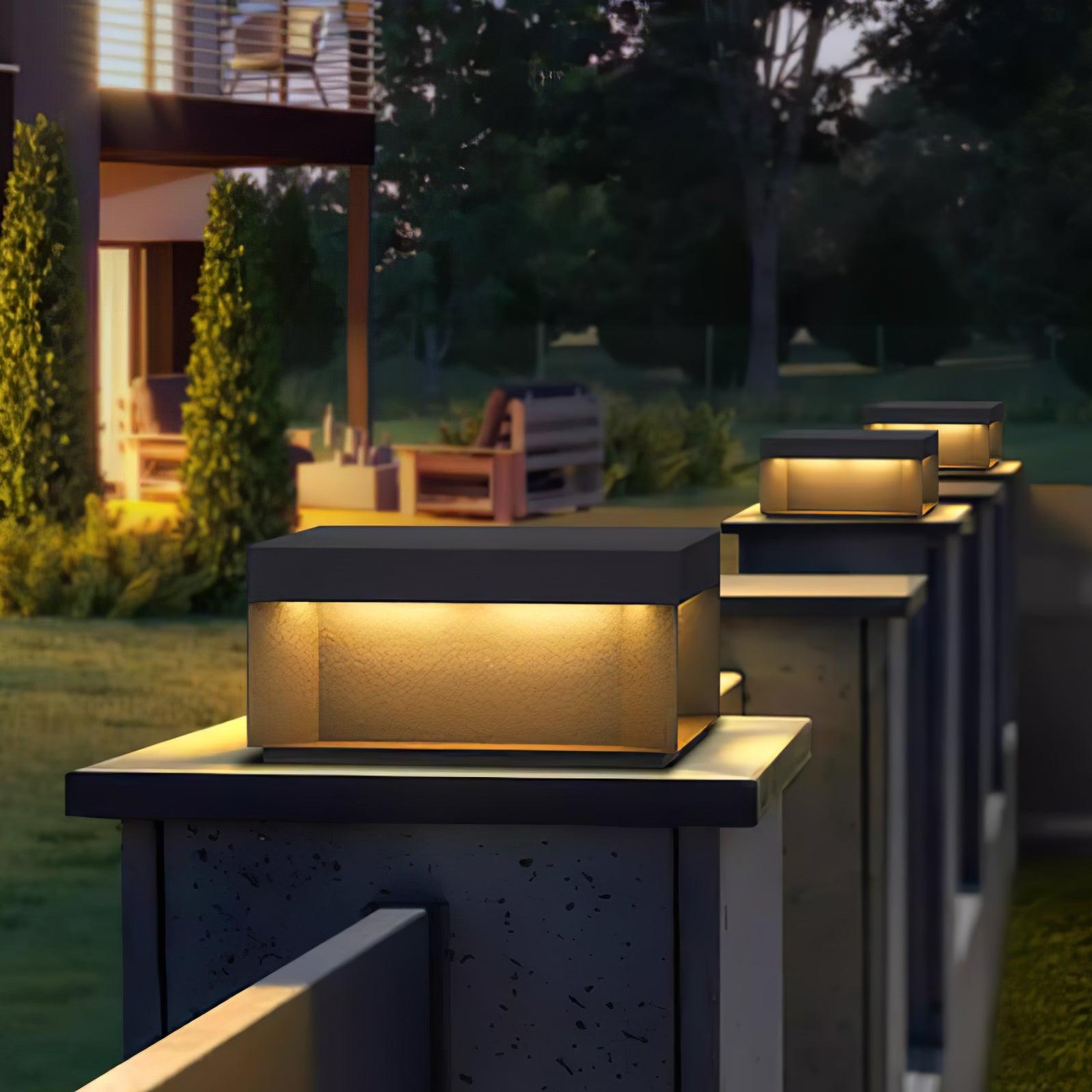 Black Box Outdoor Post Light - Blowlighting